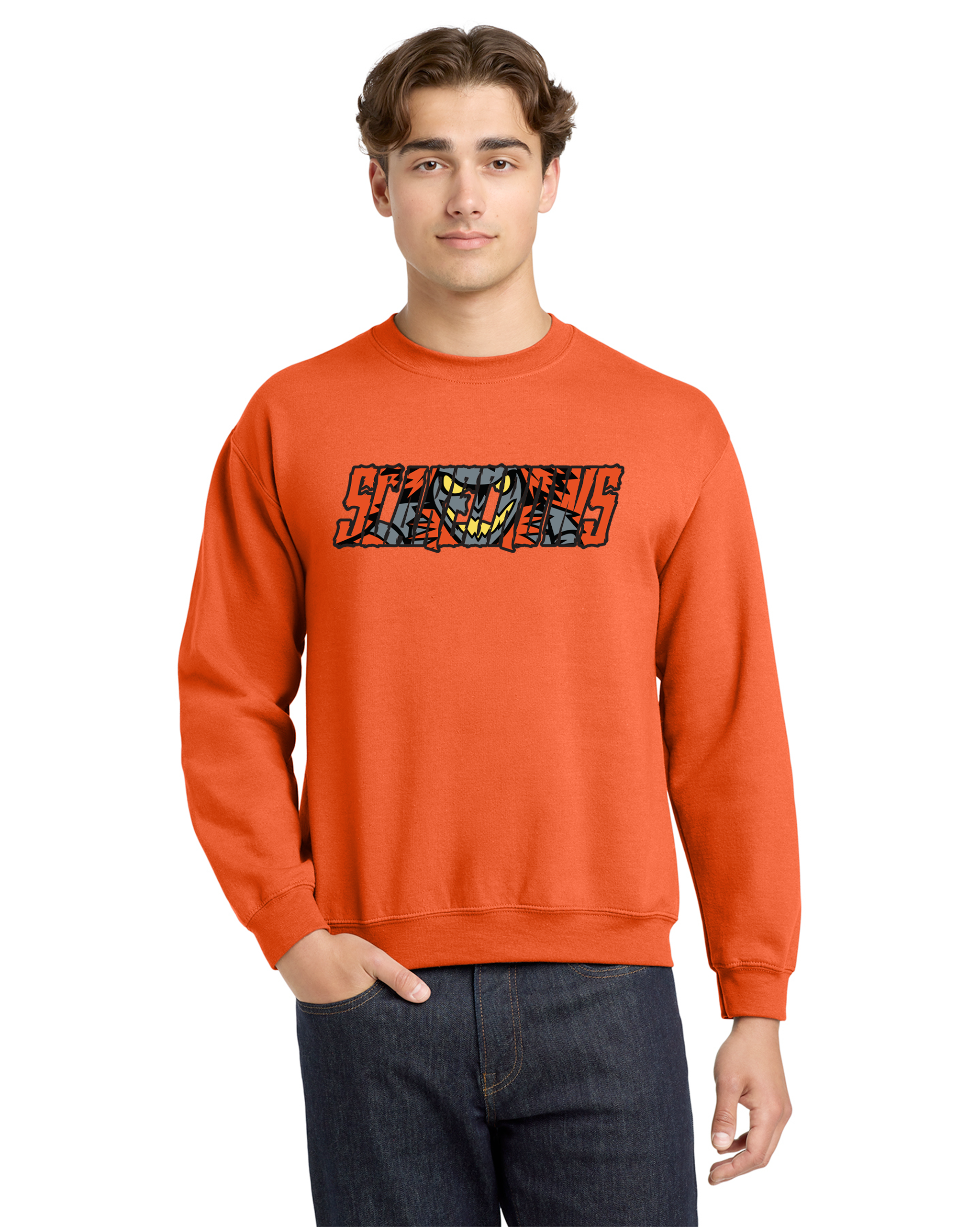 Topeka Scarecrows Slash - Gildan Unisex Heavy Blend Crewneck Sweatshirt - 18000