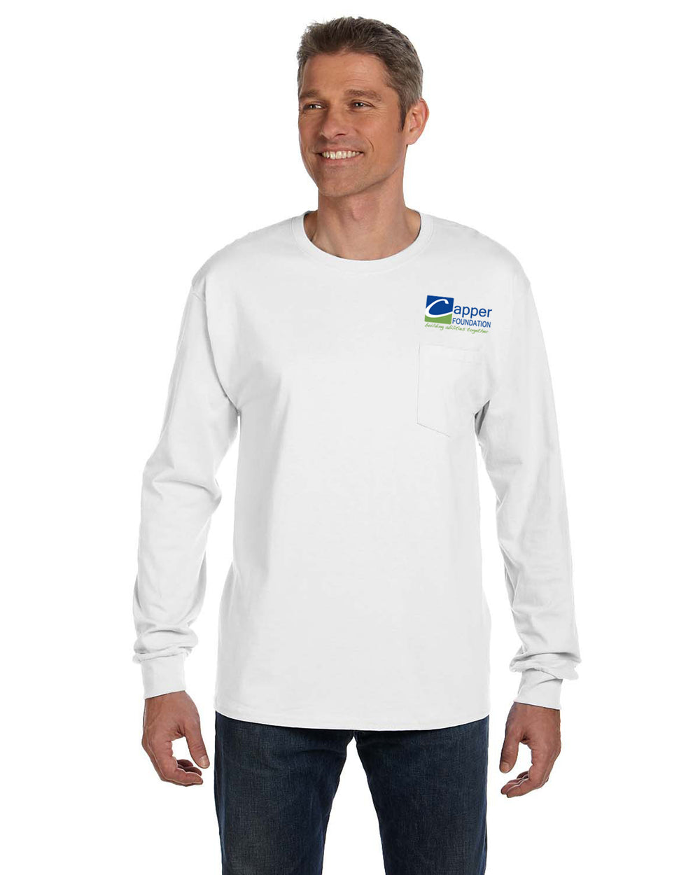Capper Foundation - Men's Authentic-T Long-Sleeve Pocket T-Shirt - 5596