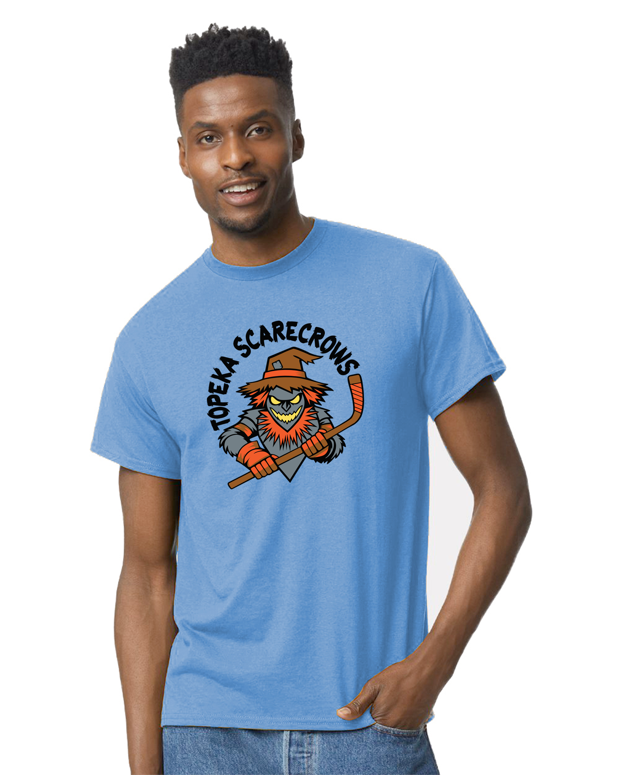 Topeka Scarecrows Logo - Gildan Unisex DryBlend T-Shirt - 8000