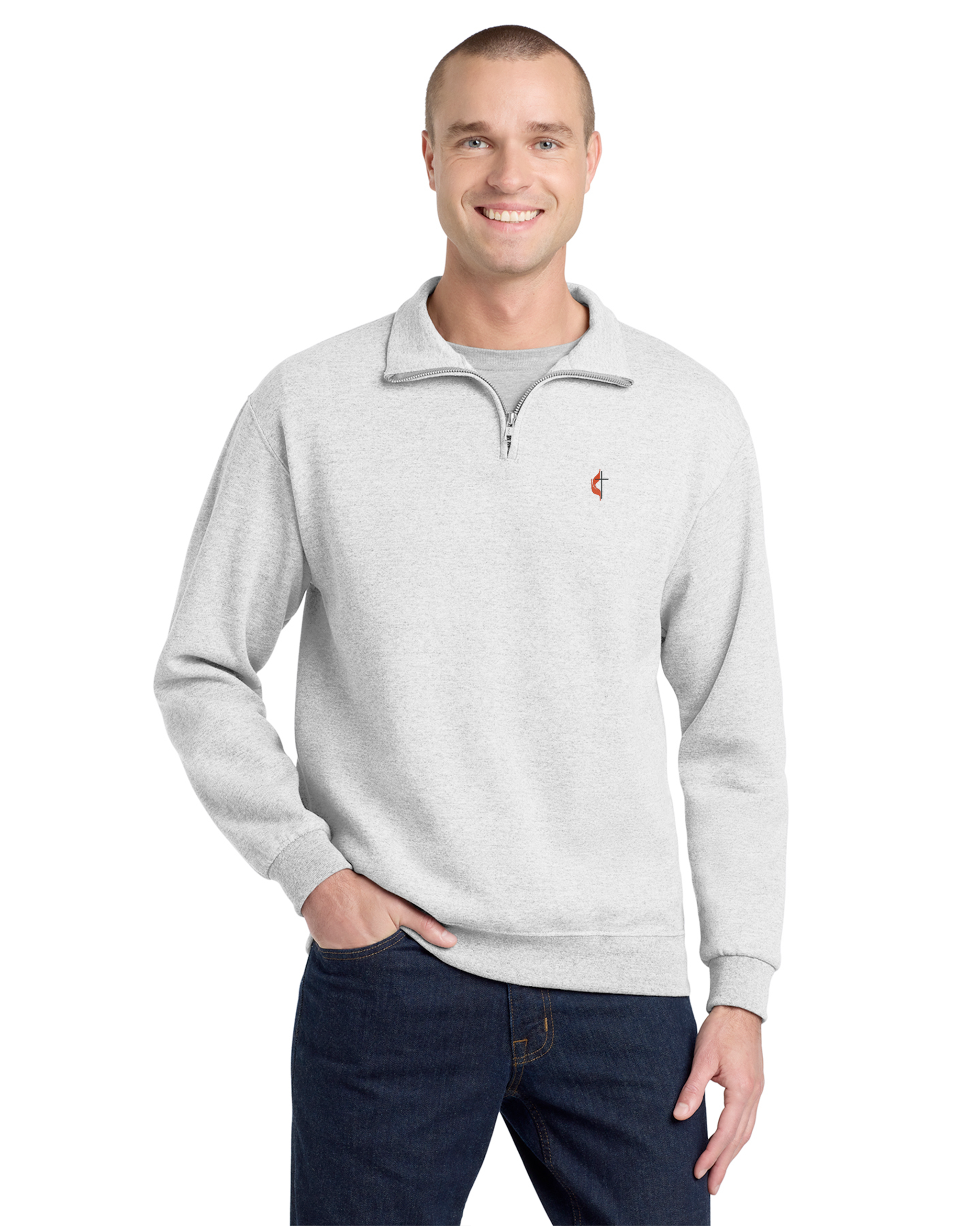 Great Plains UMC - Jerzees NuBlend 1/4-Zip Cadet Collar Sweatshirt - 995M