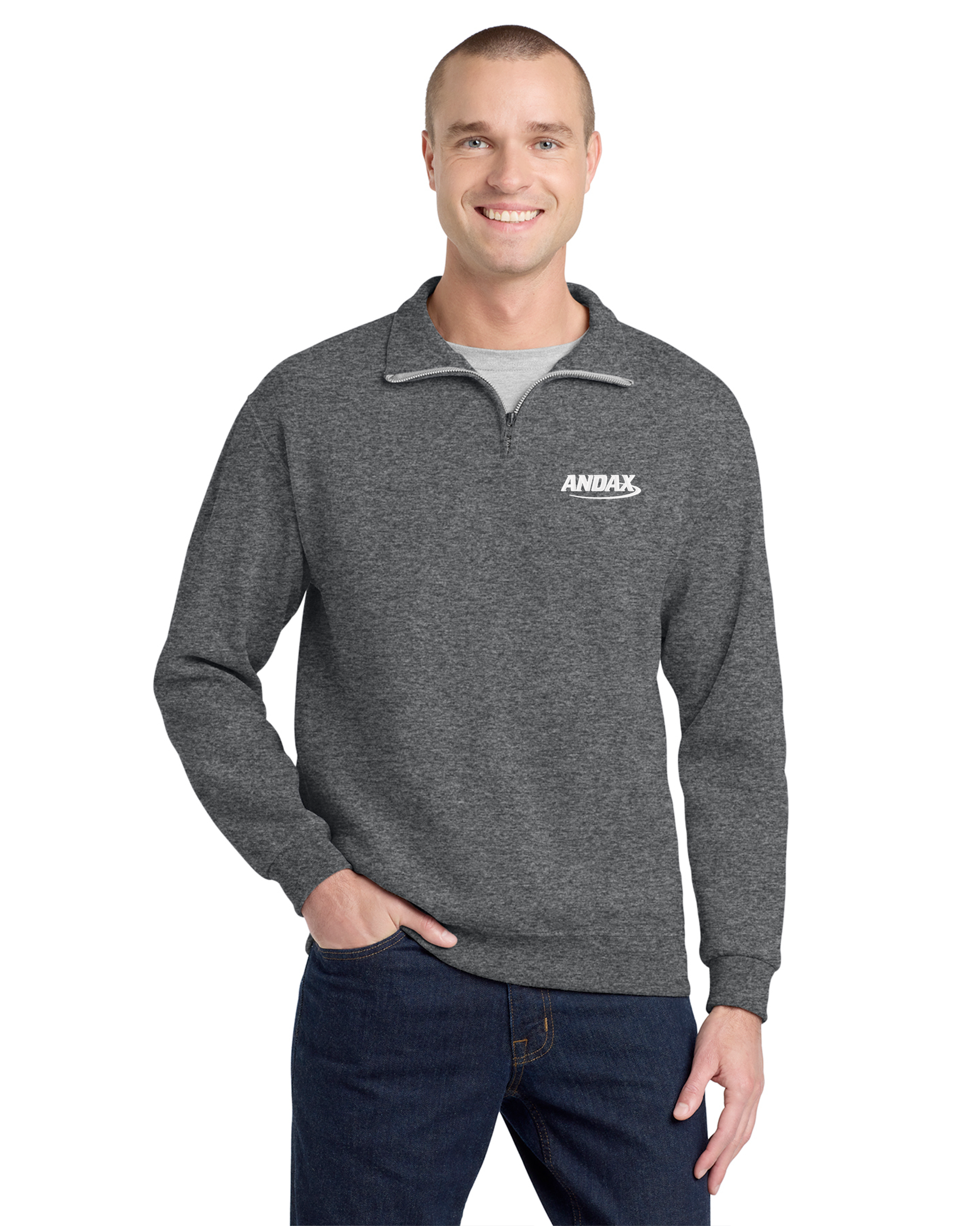 Andax - Jerzees NuBlend 1/4-Zip Cadet Collar Sweatshirt - 995M