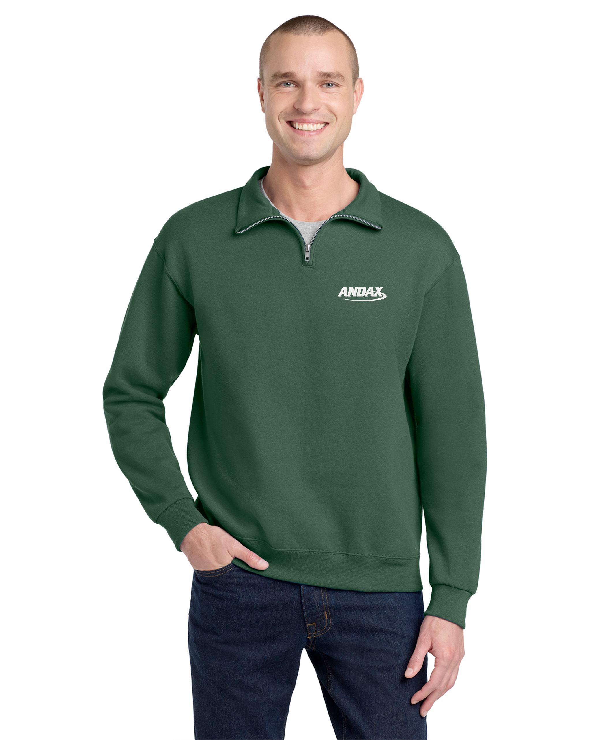 Andax - Jerzees NuBlend 1/4-Zip Cadet Collar Sweatshirt - 995M