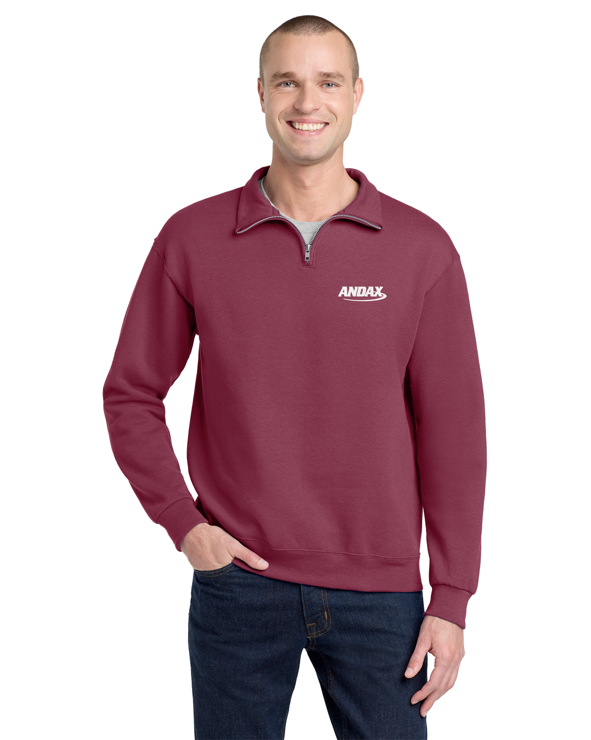 Andax - Jerzees NuBlend 1/4-Zip Cadet Collar Sweatshirt - 995M