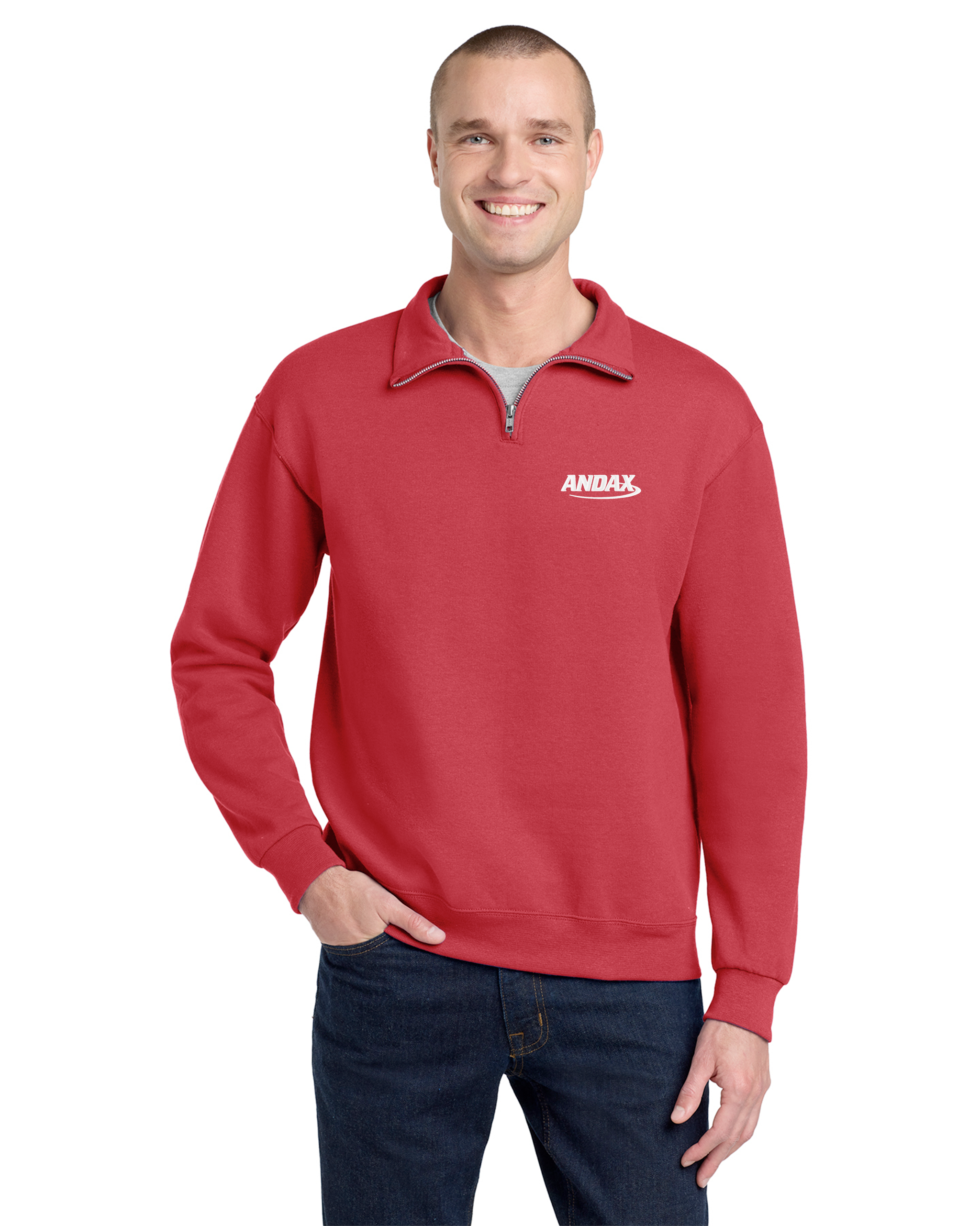 Andax - Jerzees NuBlend 1/4-Zip Cadet Collar Sweatshirt - 995M