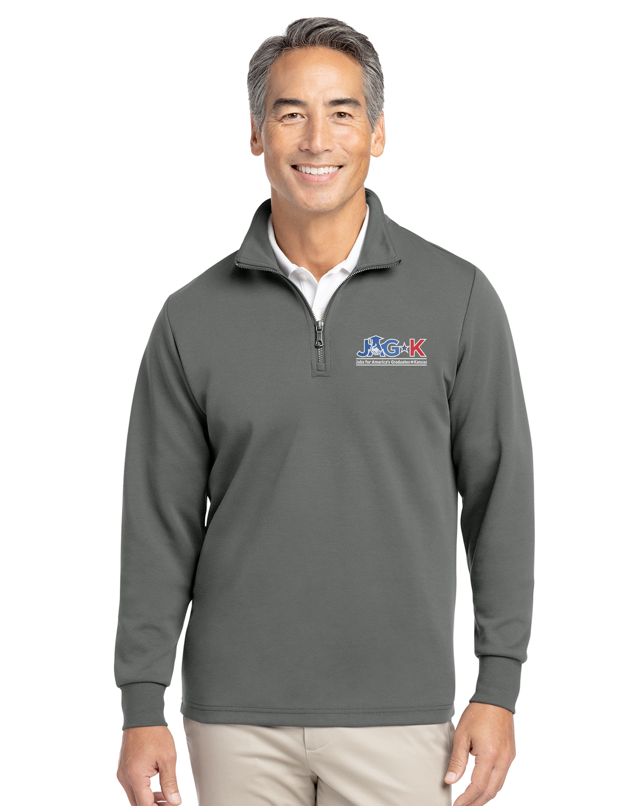 JAG-K - Brooks Brothers Double-Knit 1/4-Zip - BB18206