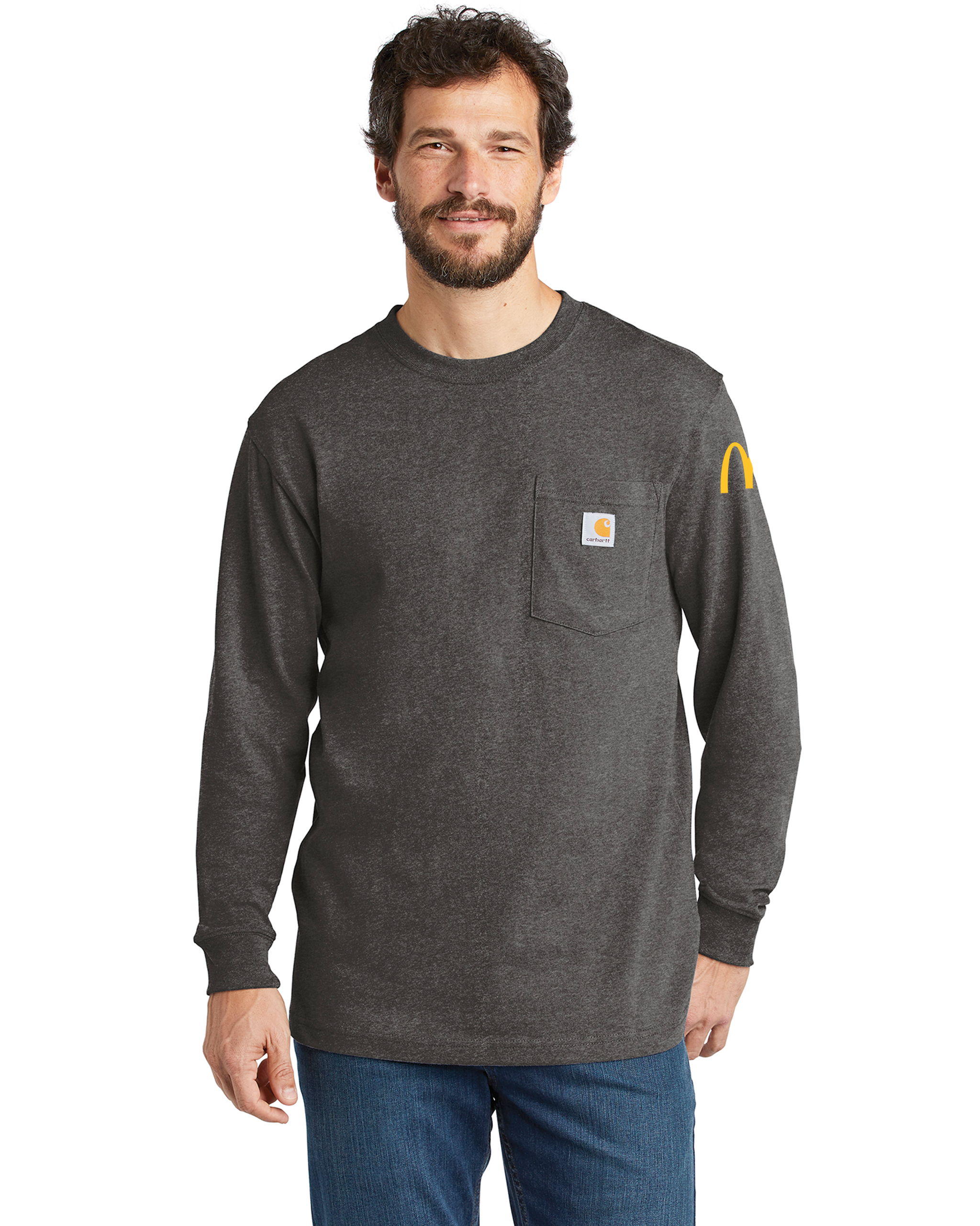 3PI Staff - Carhartt Workwear Pocket Long Sleeve T-Shirt - CTK126