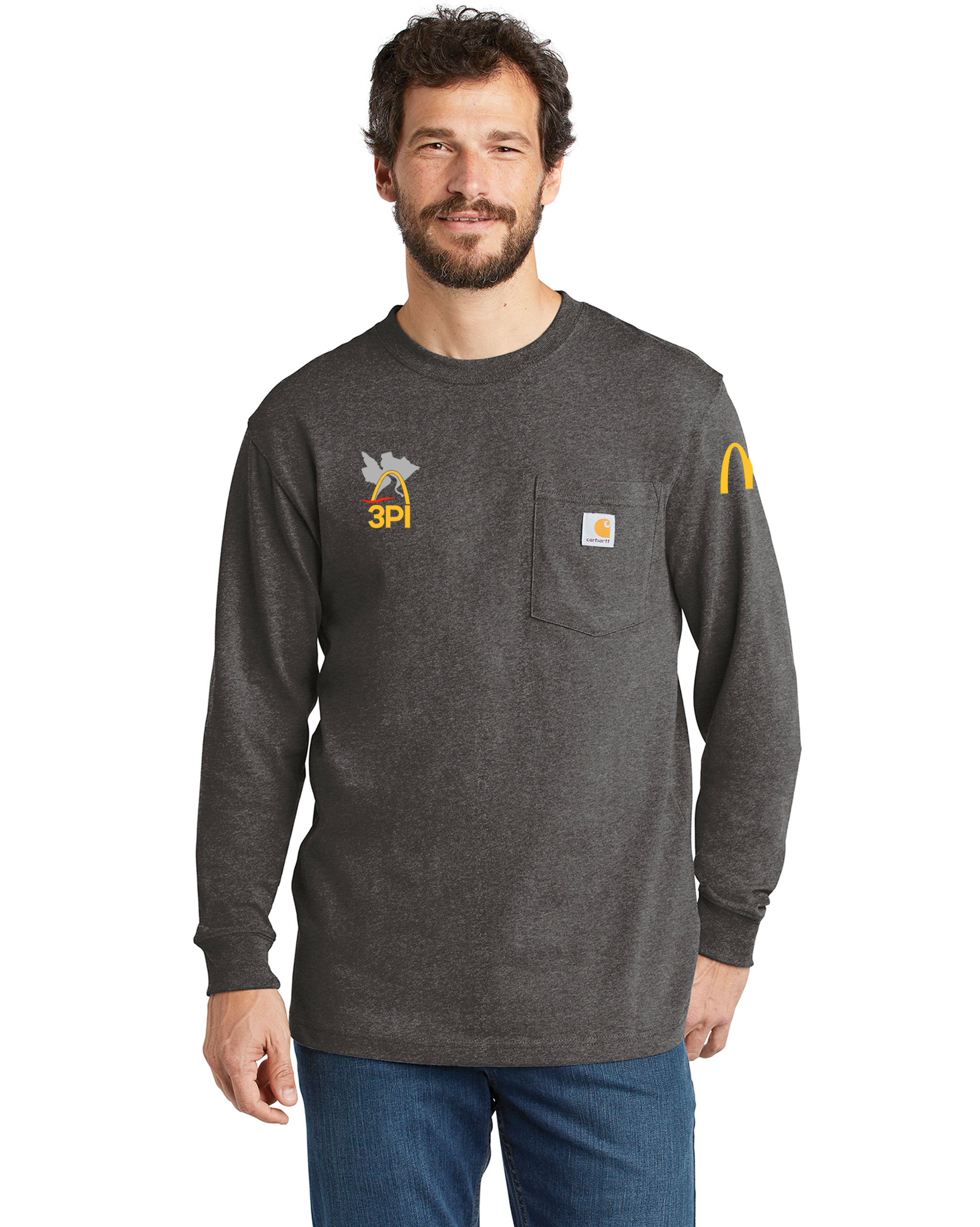 3PI Staff - Carhartt Workwear Pocket Long Sleeve T-Shirt - CTK126