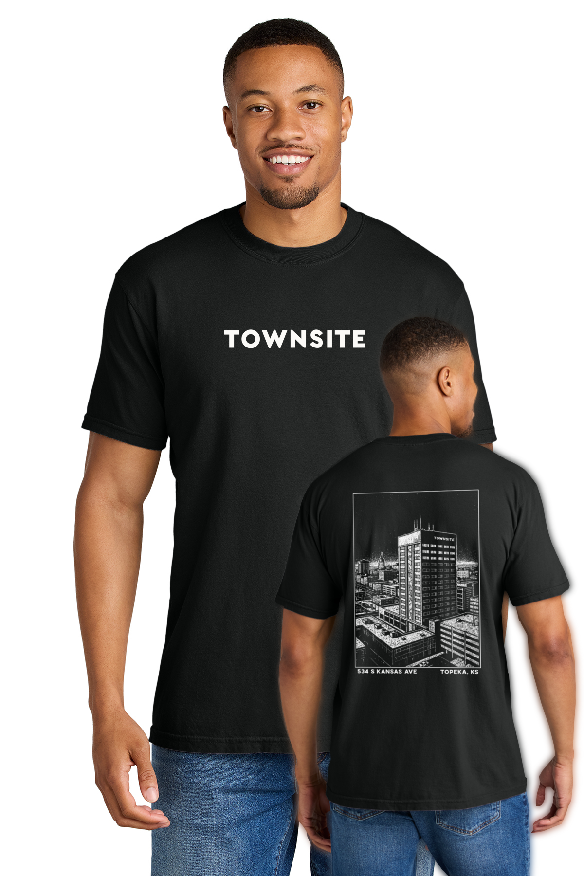 K1 Realty - Comfort Colors Unisex Garment-Dyed Heavyweight T-Shirt - 1717 - Townsite w/ Capitol