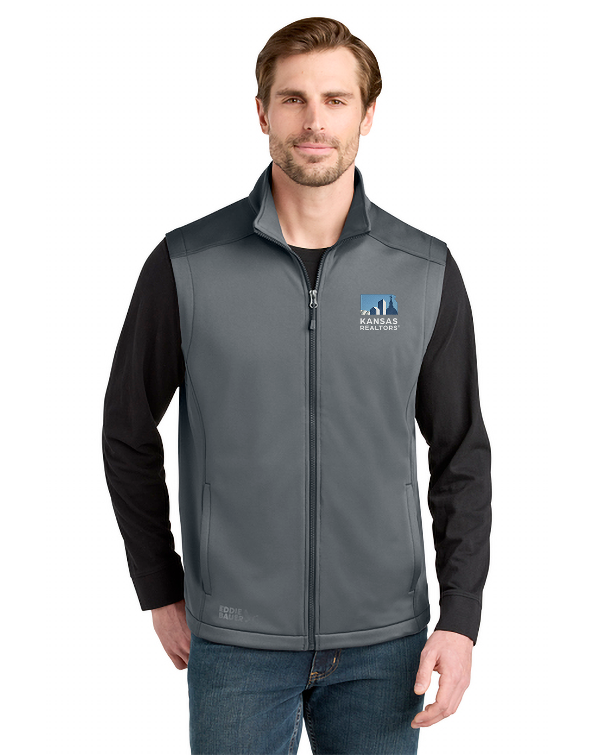 Kansas Realtors - Eddie Bauer Smooth Mid Layer Fleece Vest - EB2560
