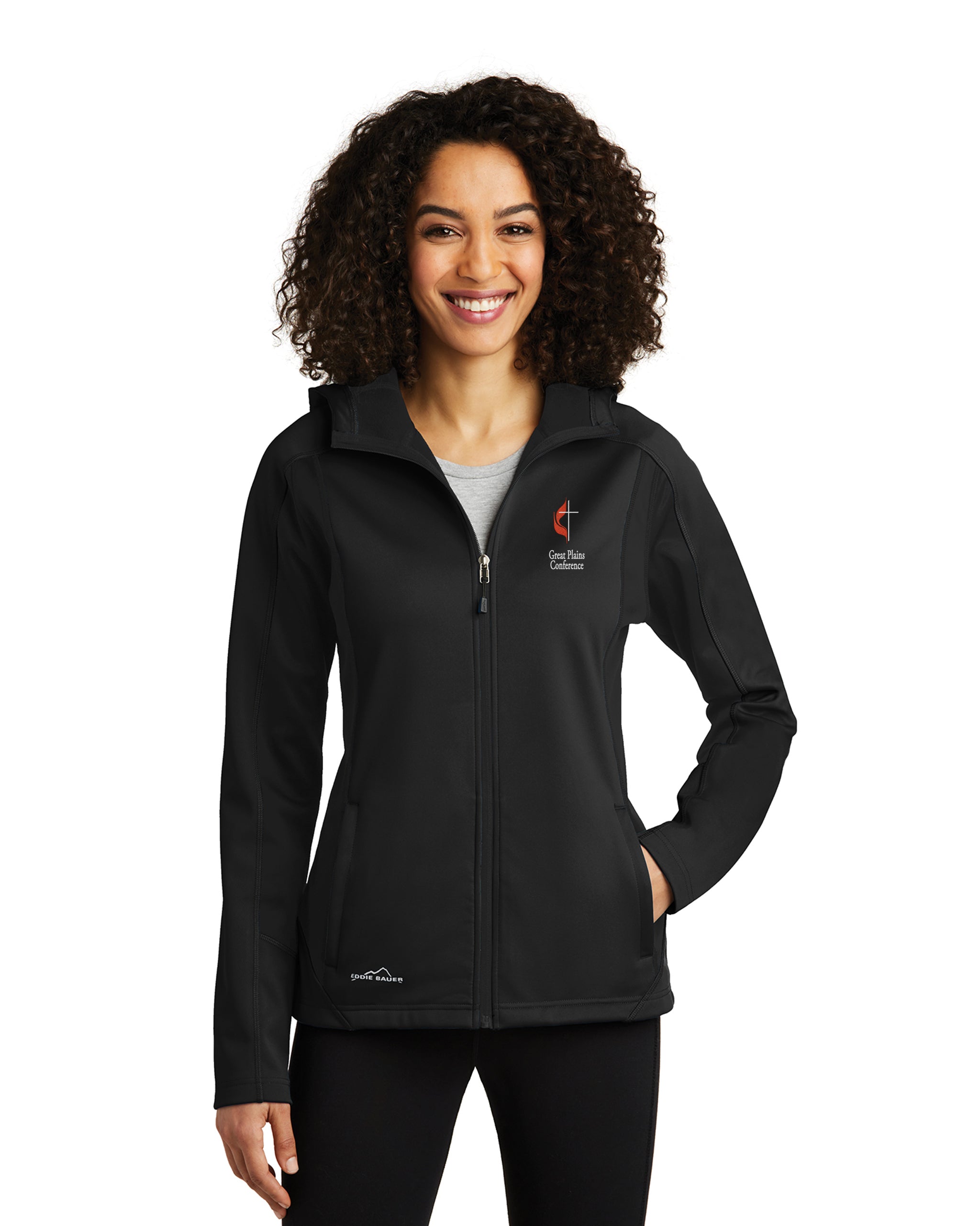 Great Plains UMC - Eddie Bauer Ladies Trail Soft Shell Jacket - EB543