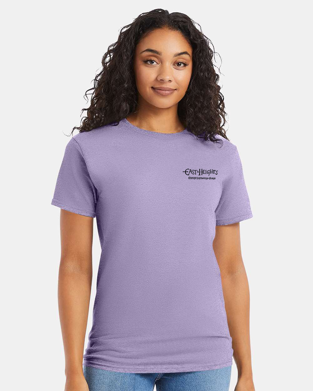 East Heights UMC - Paula Amos Cross - Hanes Unisex Essential-T T-Shirt - 5280
