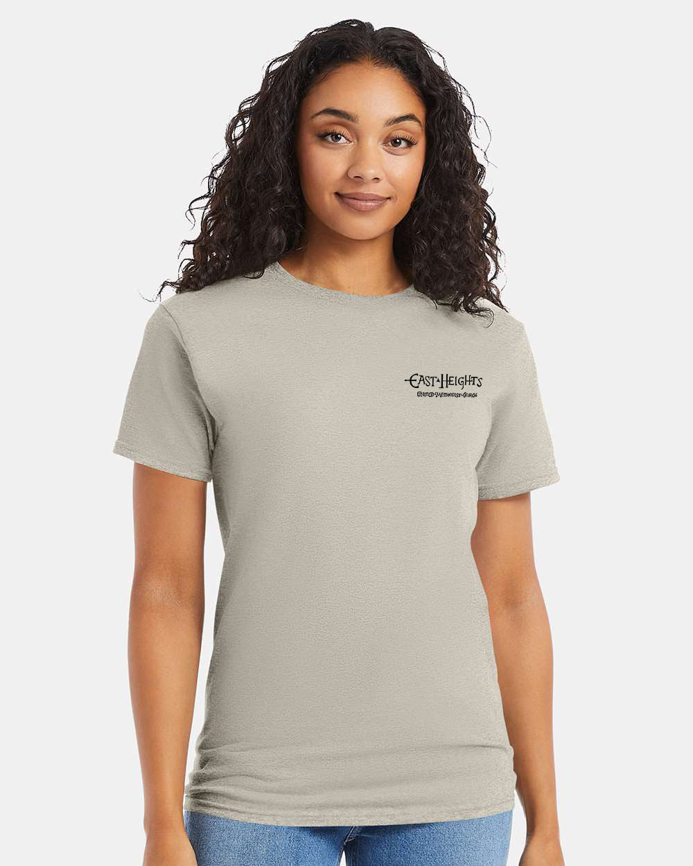 East Heights UMC - Paula Amos Cross - Hanes Unisex Essential-T T-Shirt - 5280