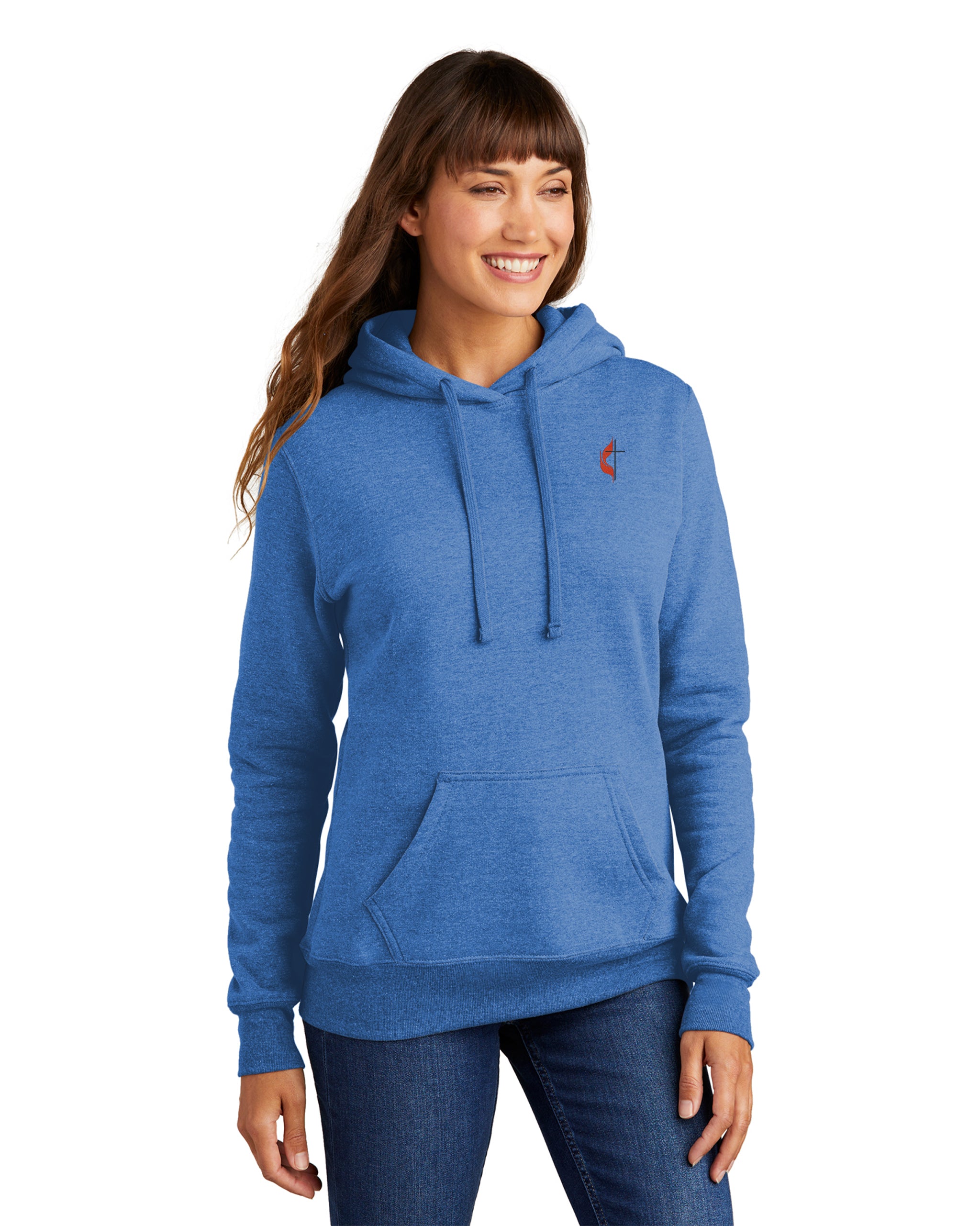 Great Plains UMC - Port & Company Ladies Core Fleece Pullover Hooded Sweatshirt - LPC78H