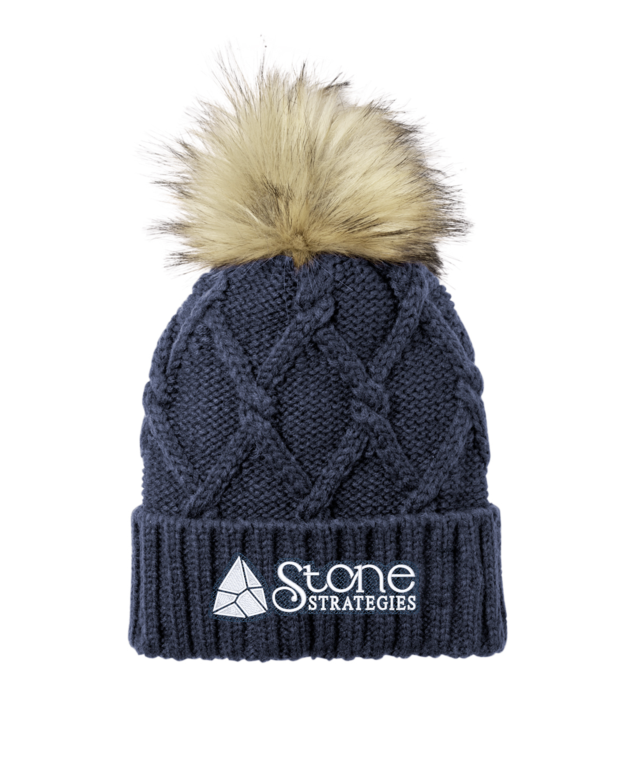 The Brownstone - New Era Faux Fur Pom Beanie - NE911