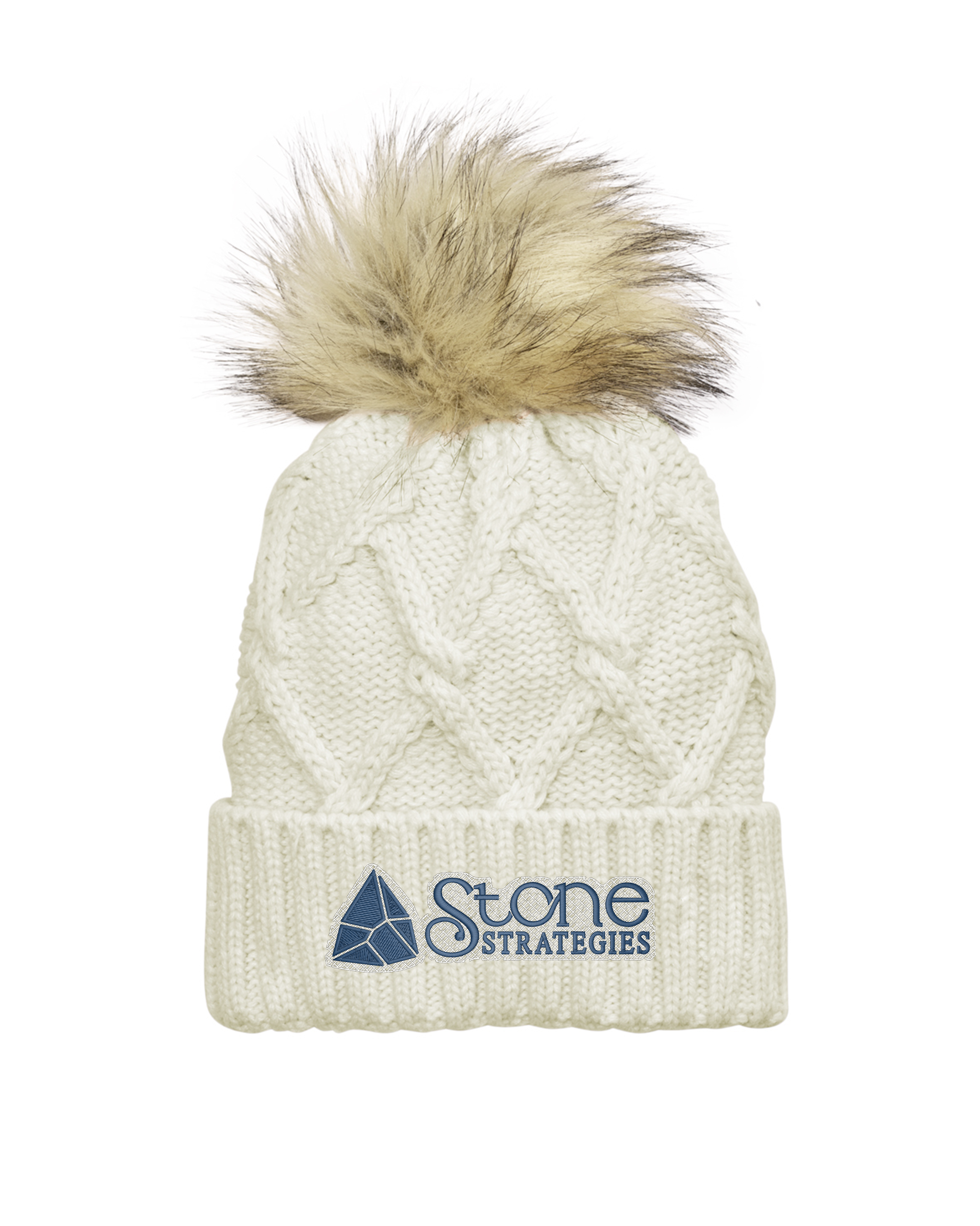 The Brownstone - New Era Faux Fur Pom Beanie - NE911