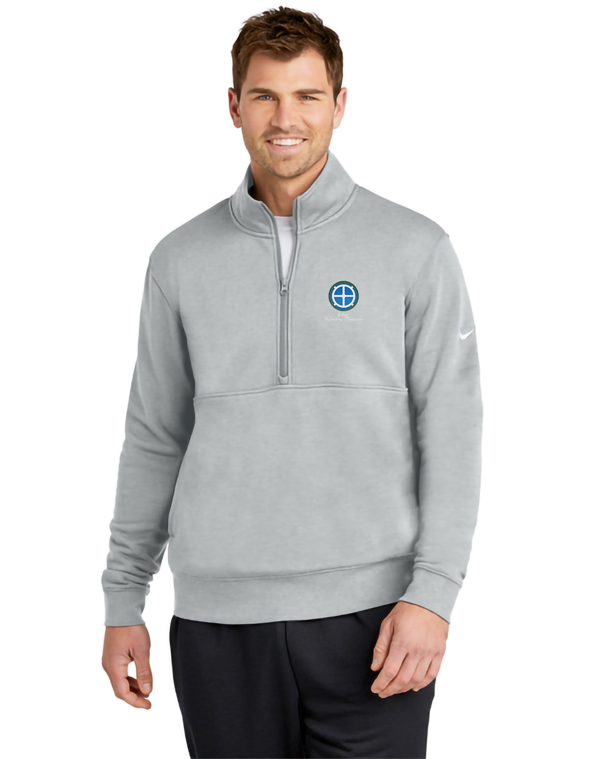 35th Infantry Division - Nike Club Fleece Sleeve Swoosh 1/2-Zip - NKDX6718