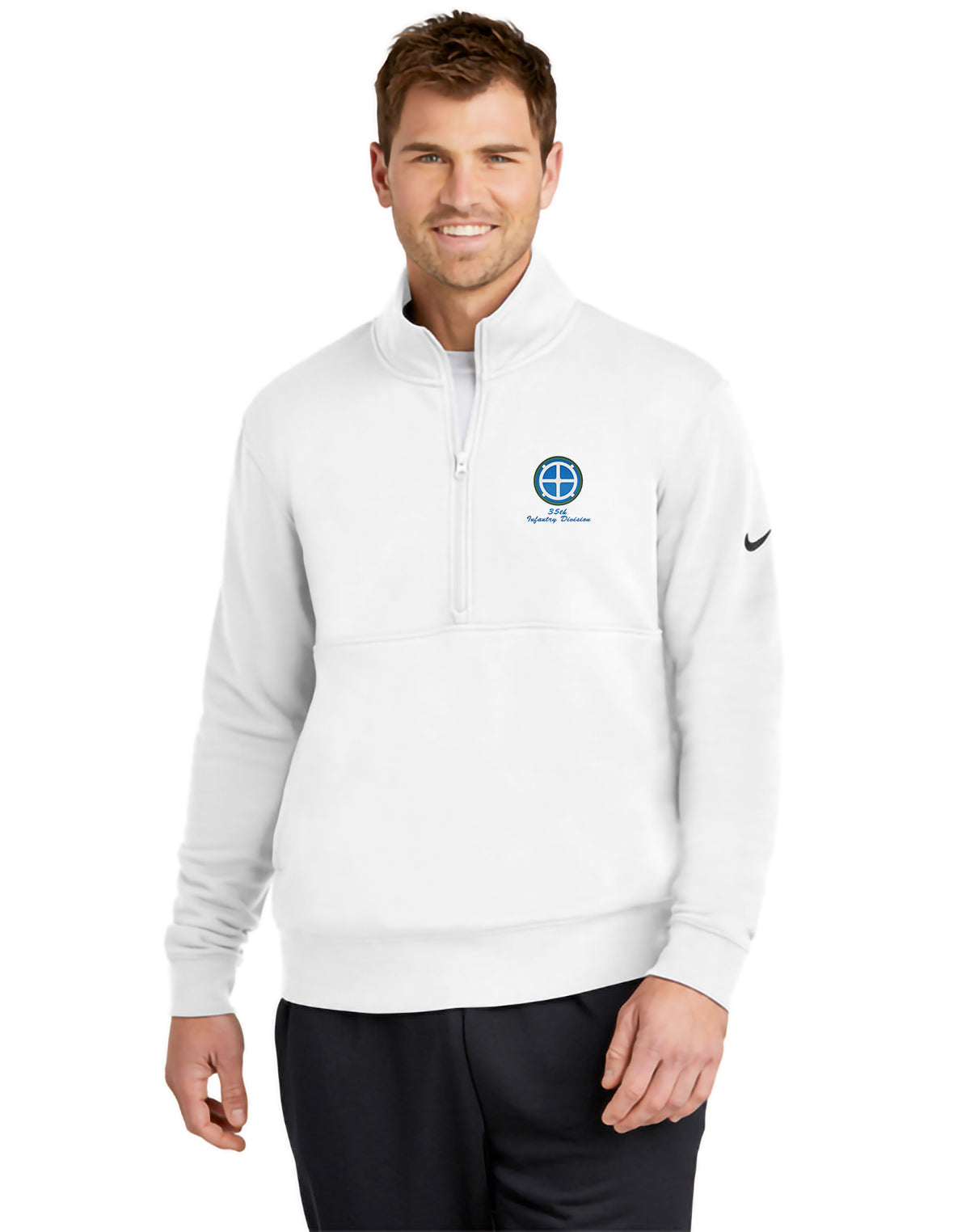35th Infantry Division - Nike Club Fleece Sleeve Swoosh 1/2-Zip - NKDX6718