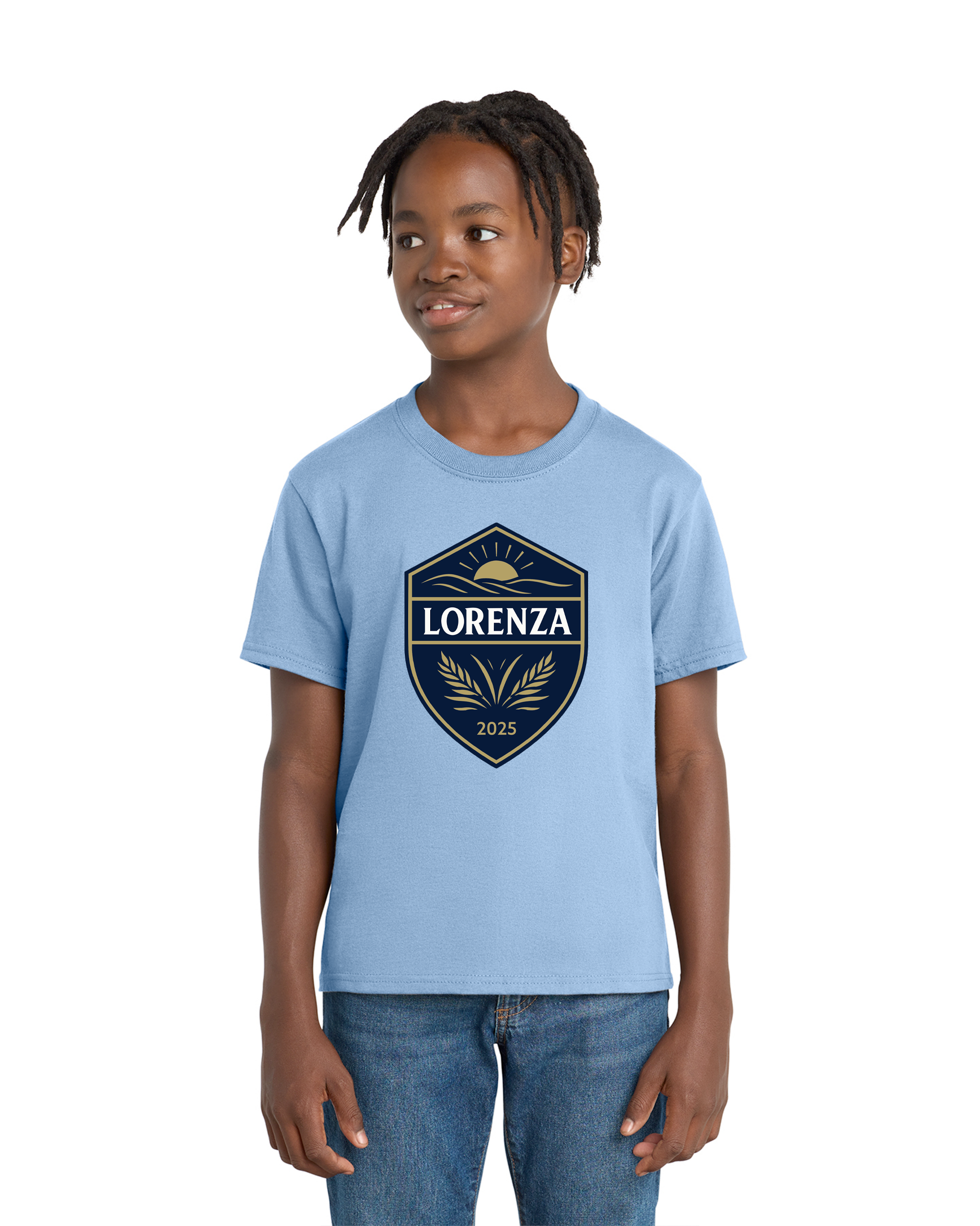 Lorenza Soccer - Port & Co Youth Essential Tee - PC61Y