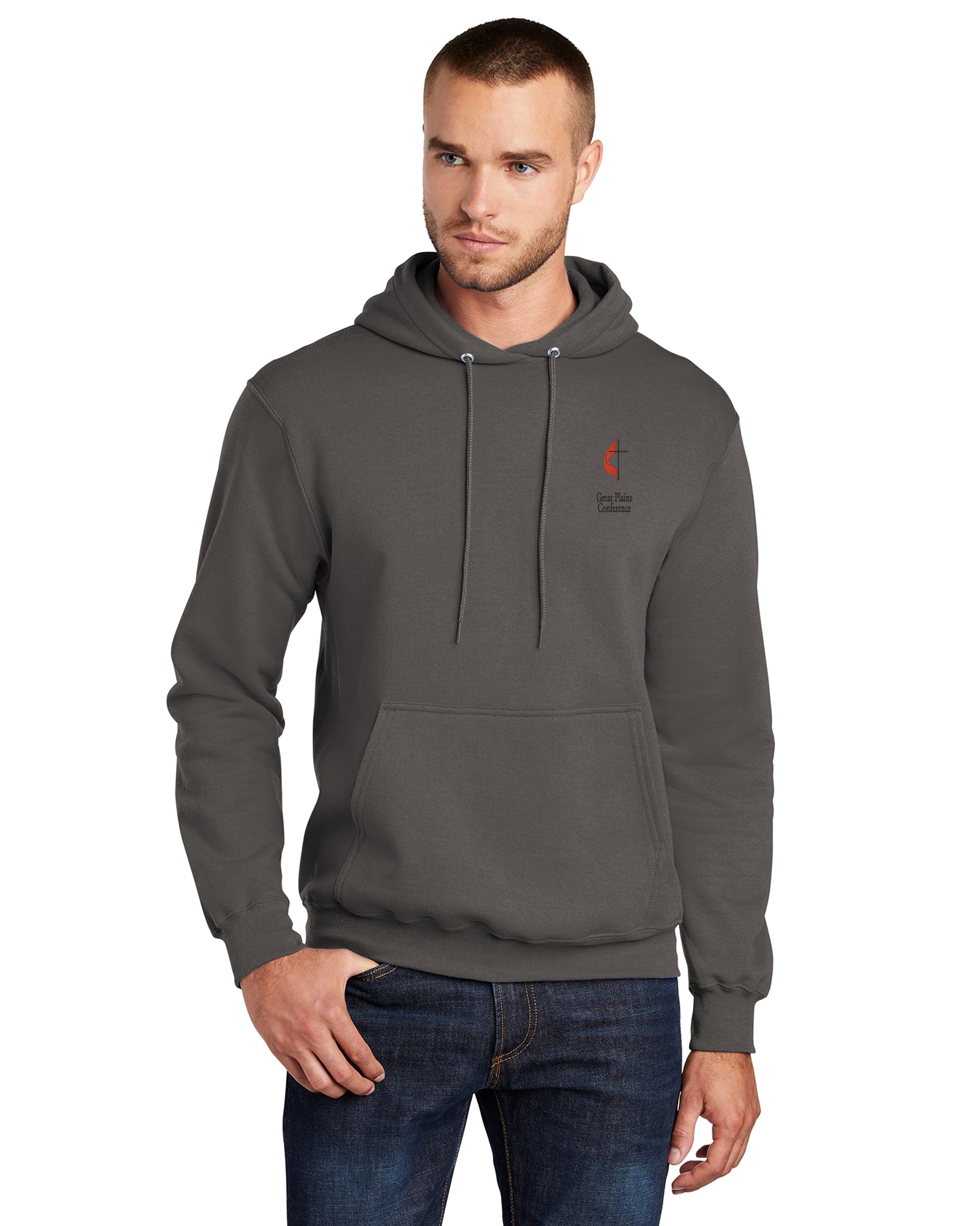 Great Plains UMC - Port & Company TALL Core Fleece Pullover Hooded Sweatshirt - PC78HT