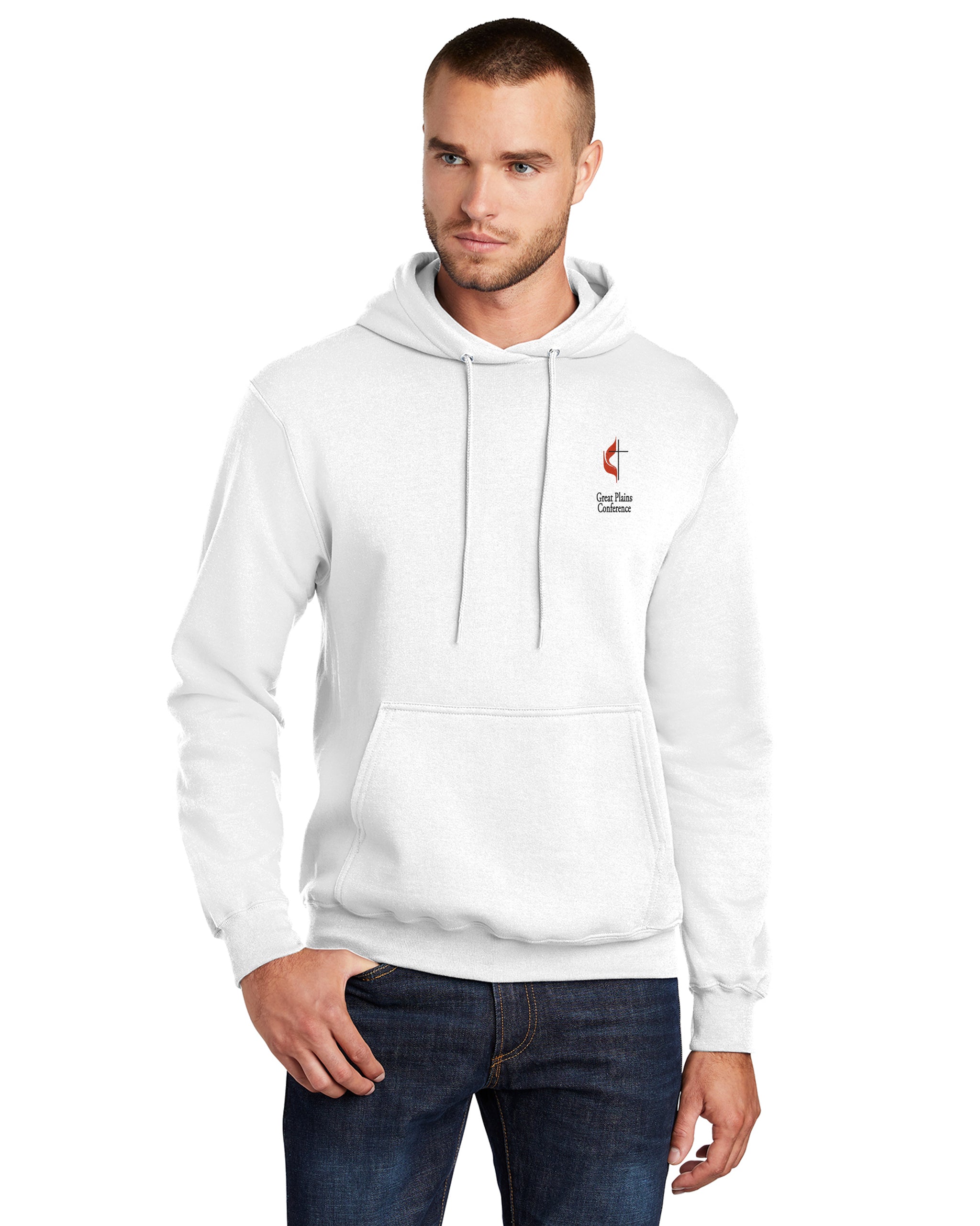 Great Plains UMC - Port & Company TALL Core Fleece Pullover Hooded Sweatshirt - PC78HT