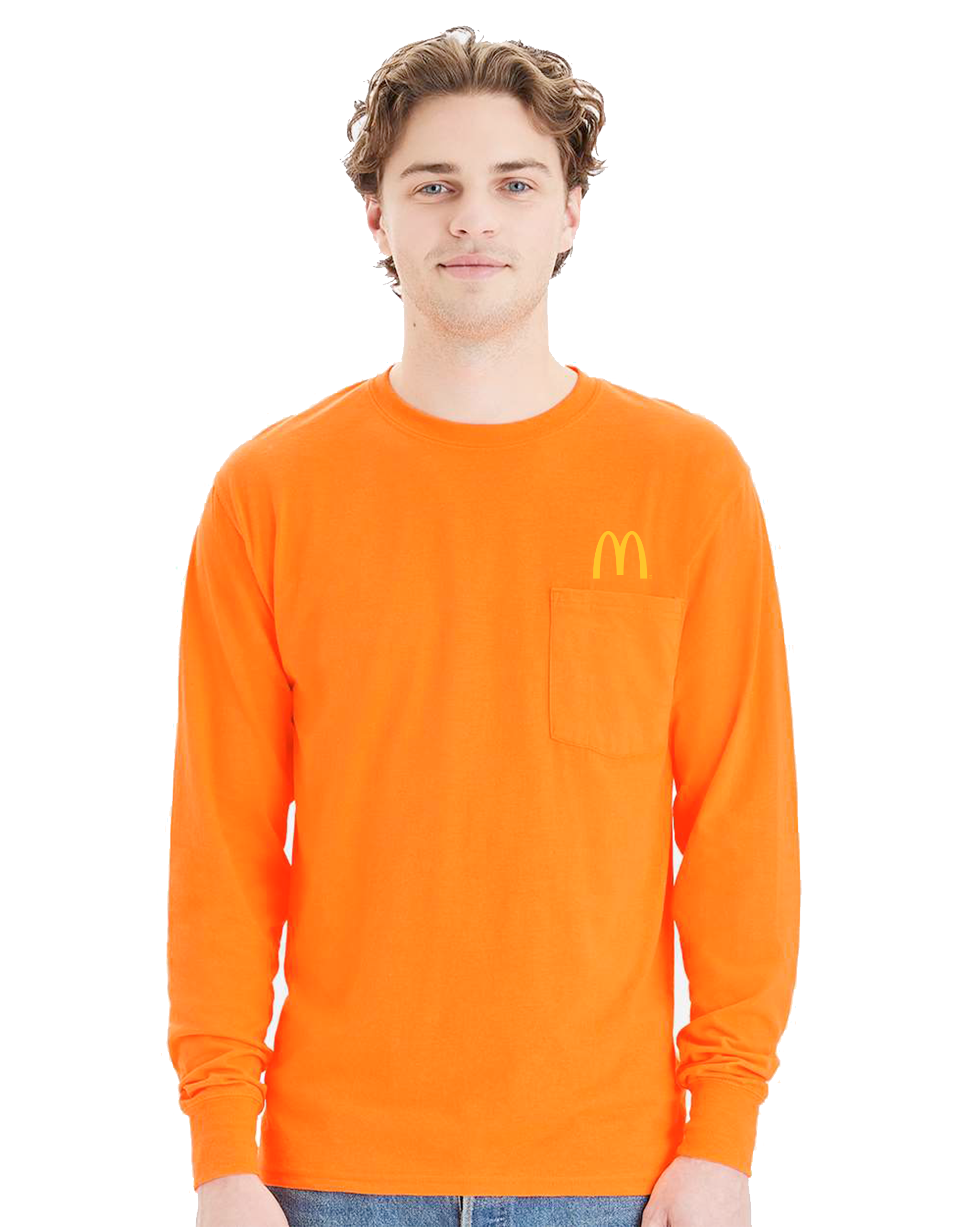 3PI Staff - Hanes Unisex Workwear Long Sleeve Pocket T-Shirt - W120