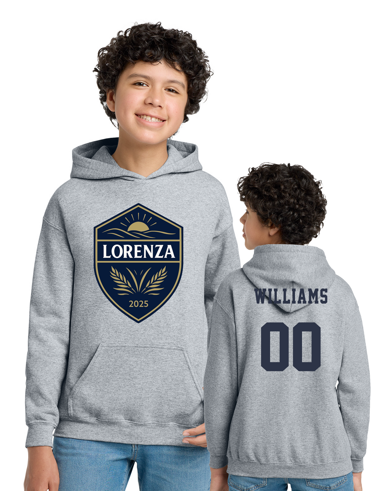 Lorenza Soccer - Gildan Youth Heavy Blend Hooded Sweatshirt - 18500B