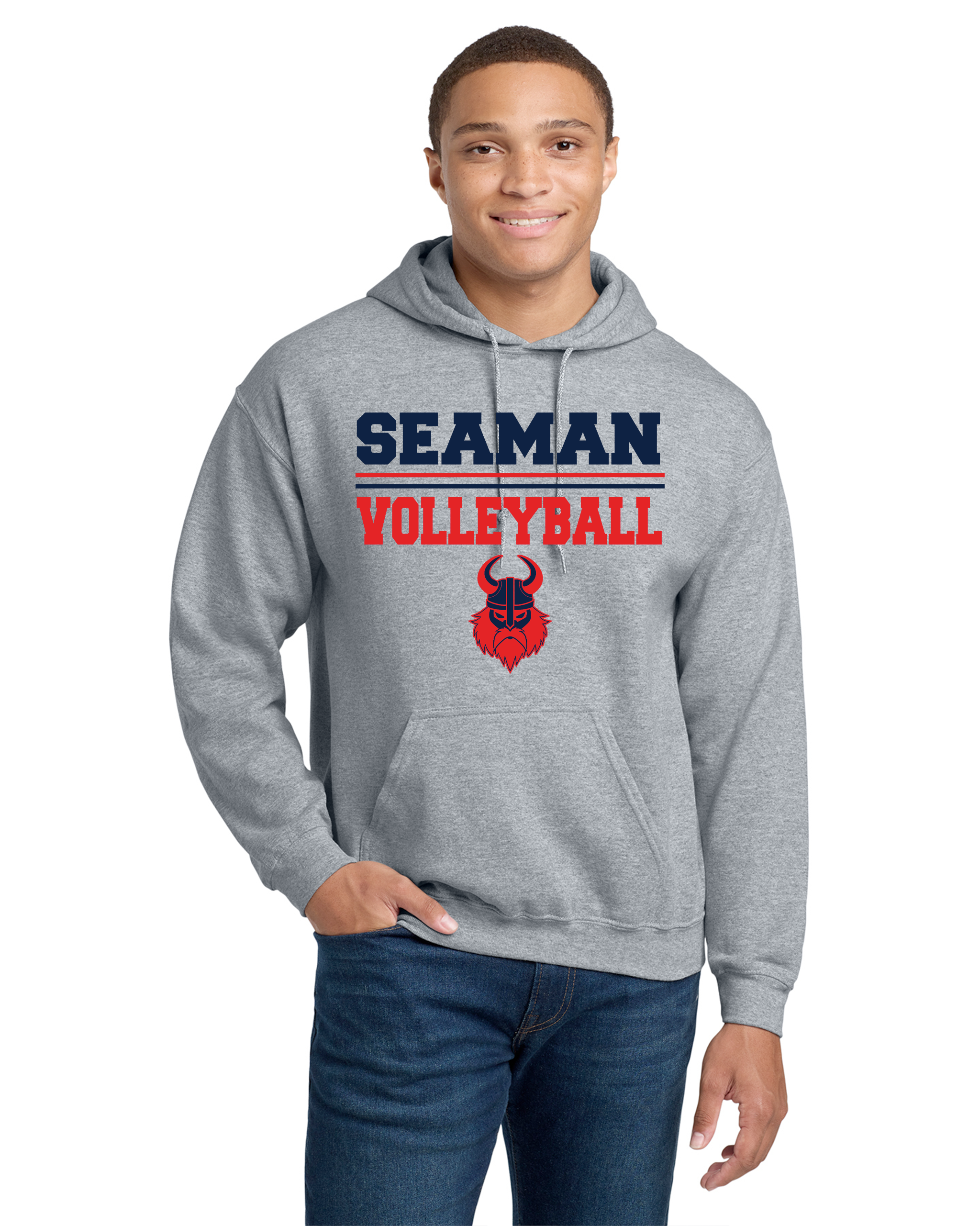 SMS Volleyball - Gildan Adult Heavy Blend 50/50 Hooded Sweatshirt - 18500