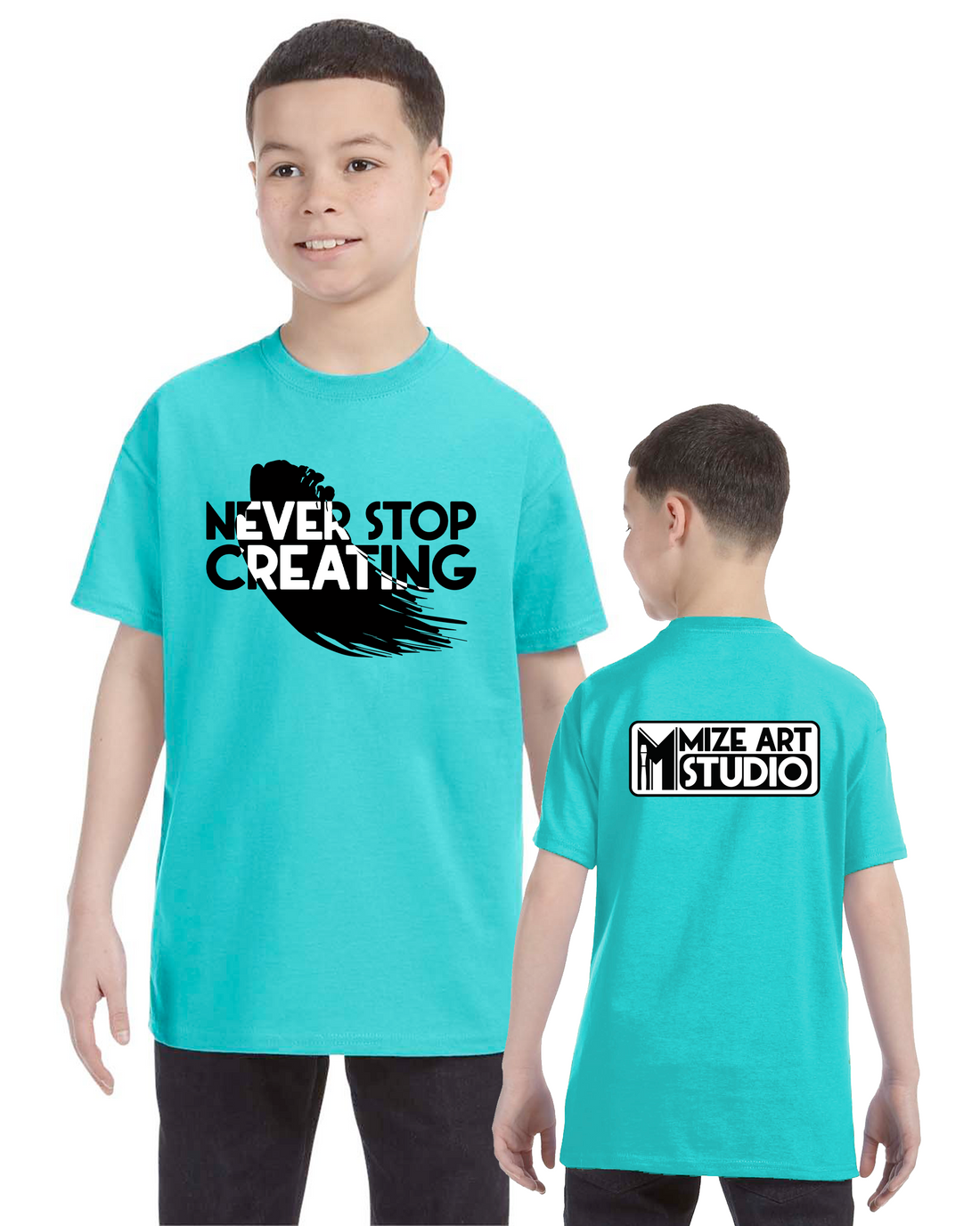 Mize Art Studio - JERZEES Dri-Power Youth 50/50 T-Shirt - 29BR