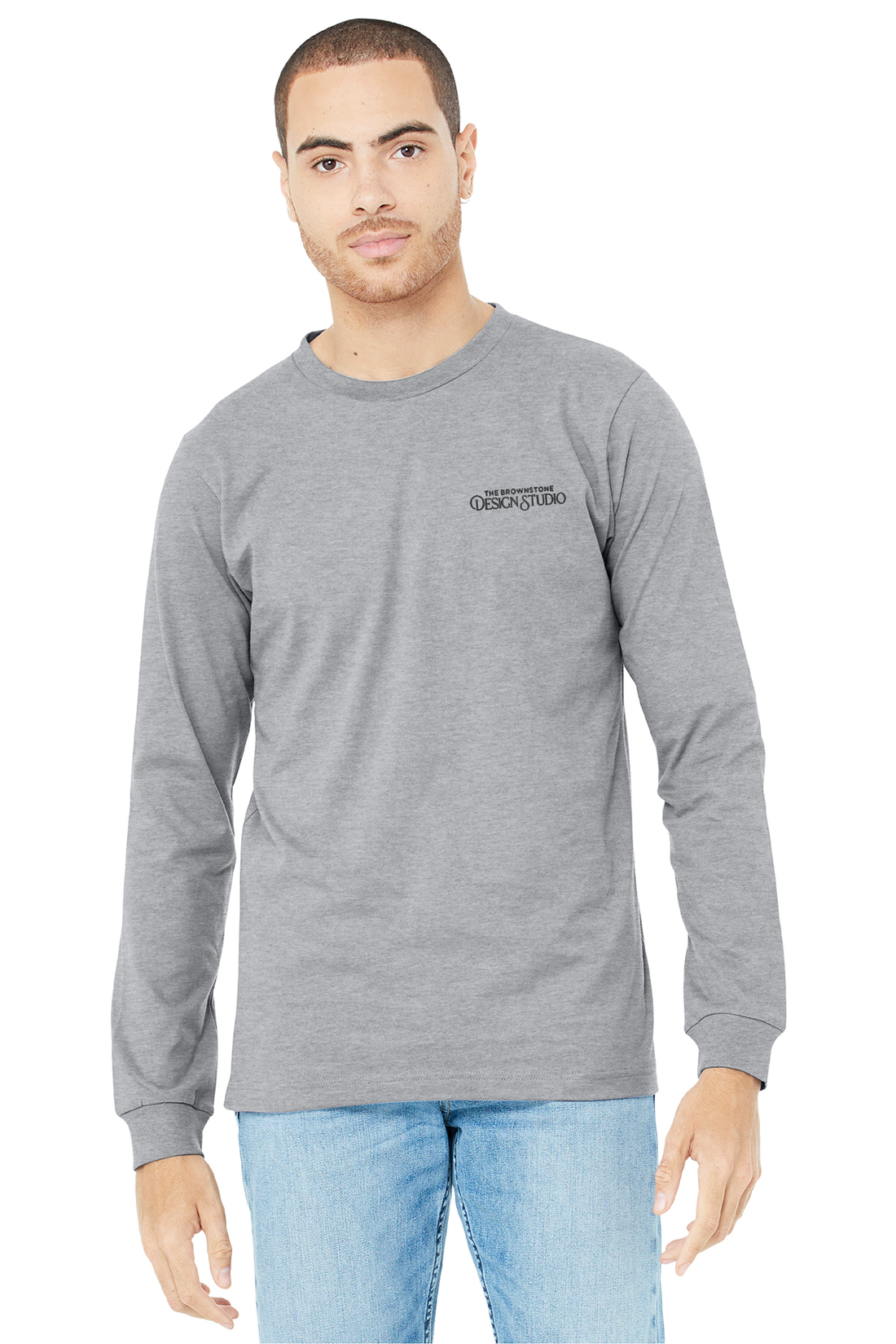 The Brownstone Design Studio - Bella + Canvas Heather CVC Long Sleeve Tee - 3501CVC