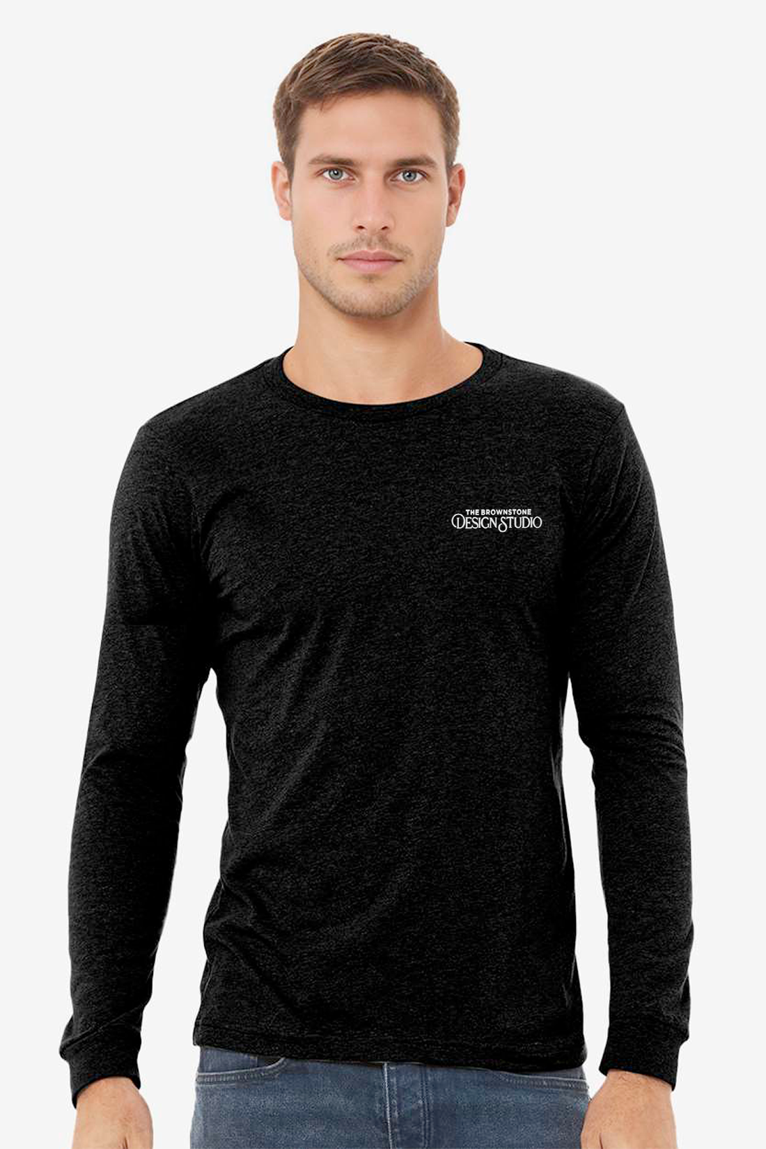 The Brownstone Design Studio - Bella + Canvas Heather CVC Long Sleeve Tee - 3501CVC