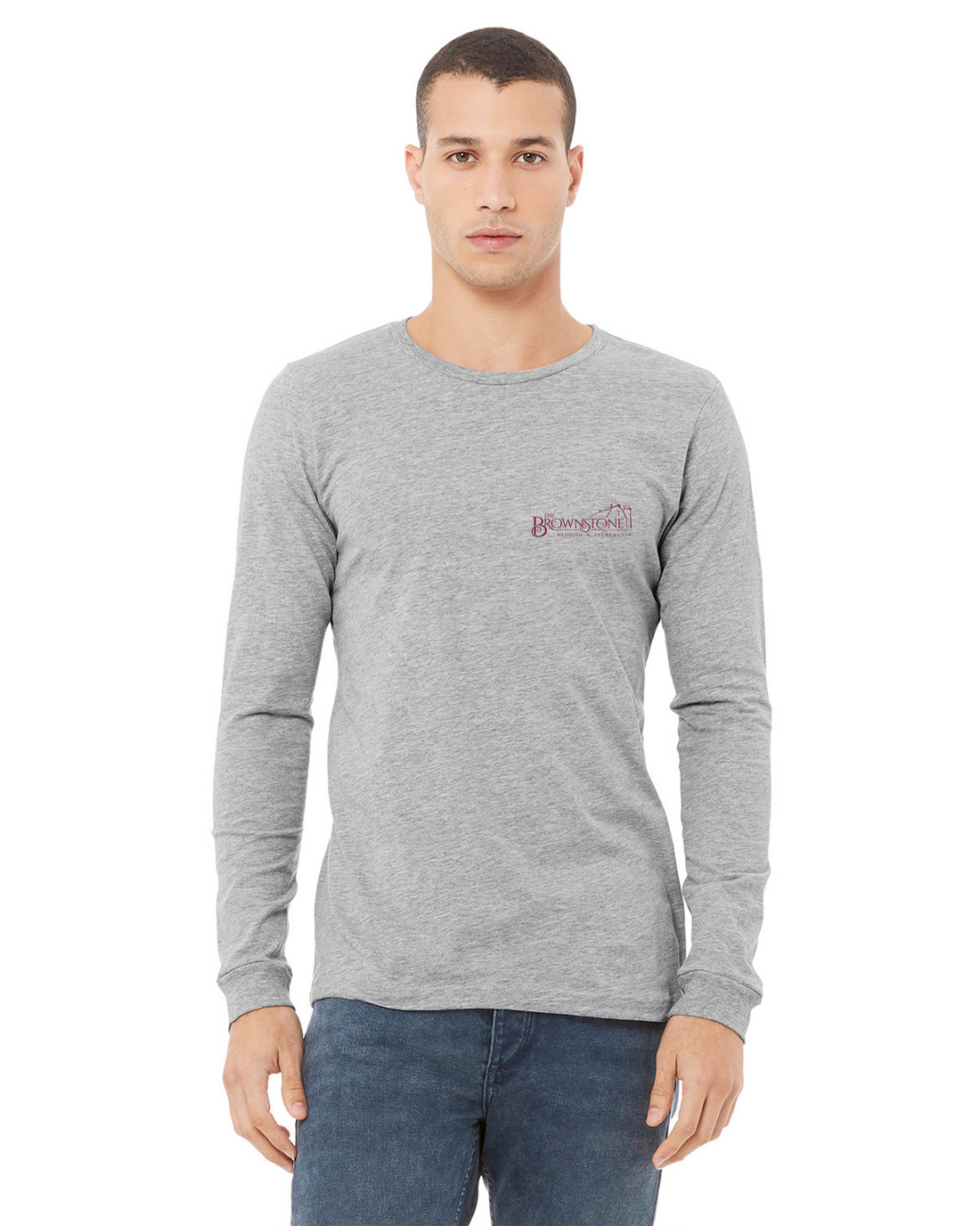 The Brownstone - Bella + Canvas Heather CVC Long Sleeve Tee - 3501CVC