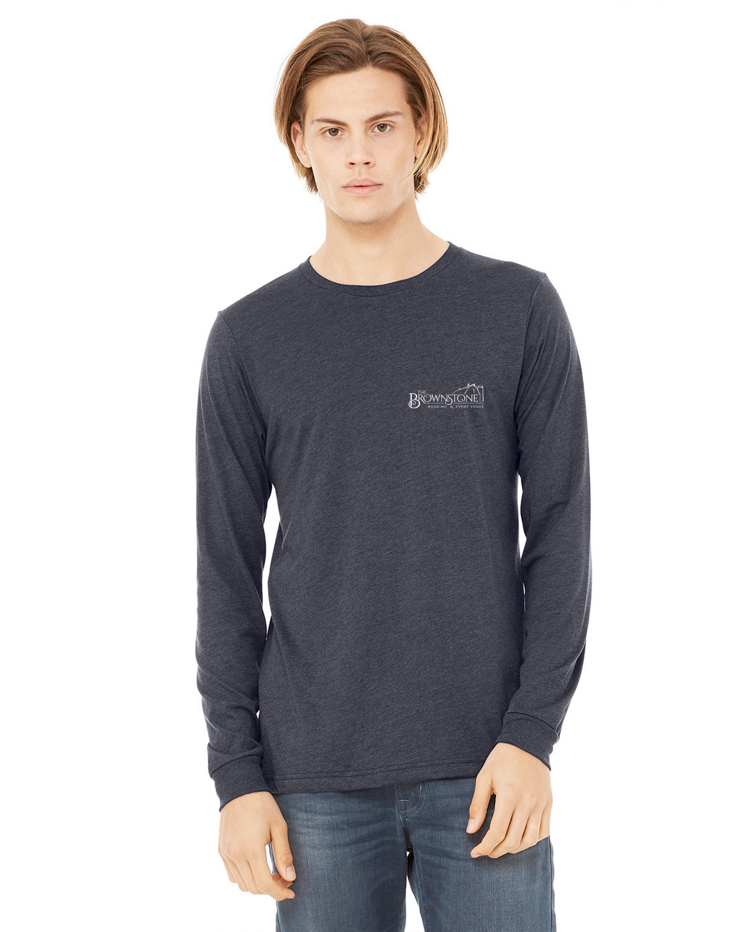 The Brownstone - Bella + Canvas Heather CVC Long Sleeve Tee - 3501CVC