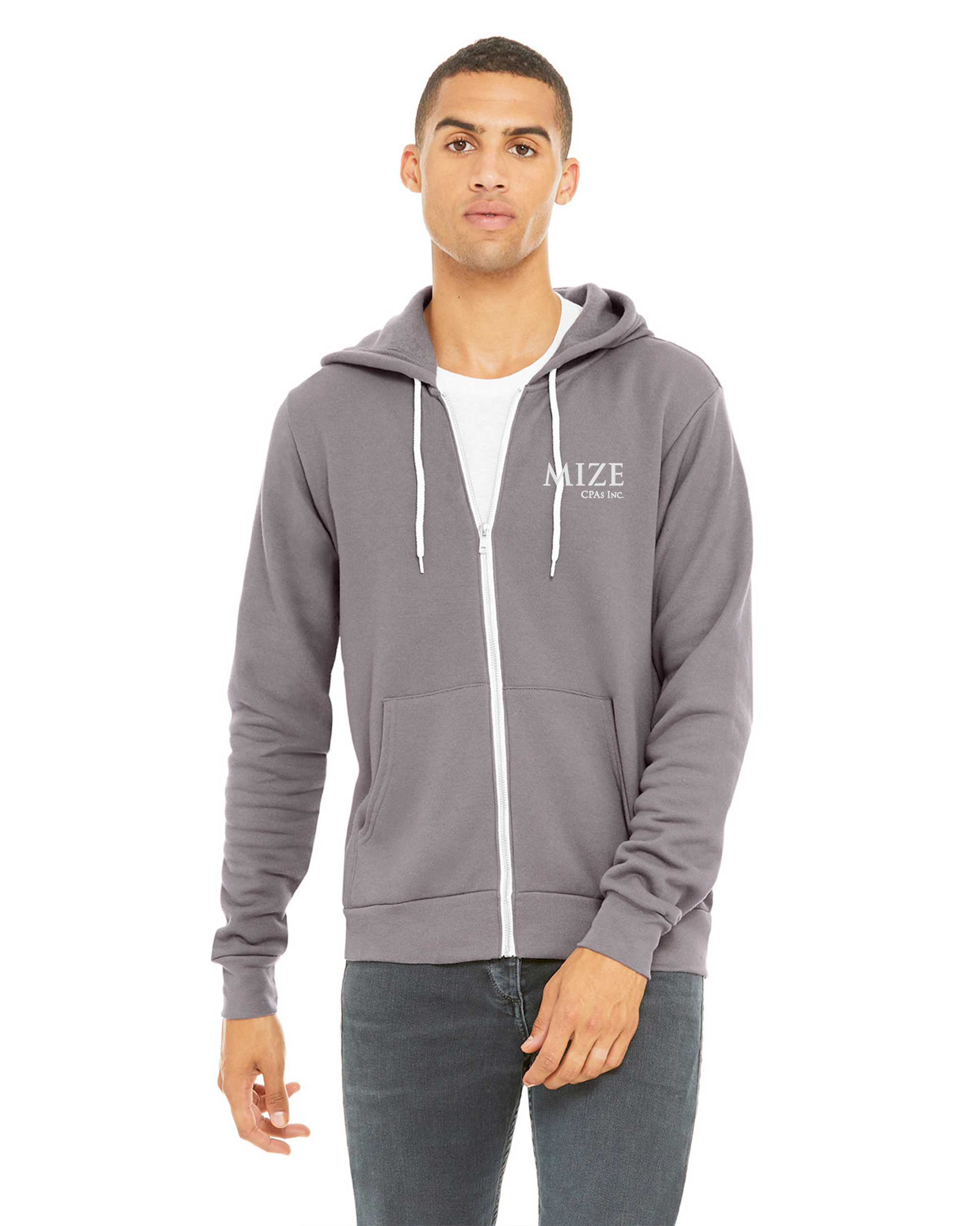 Mize CPAs Inc. - Bella + Canvas Unisex Sponge Fleece Full-Zip Hooded Sweatshirt - 3739