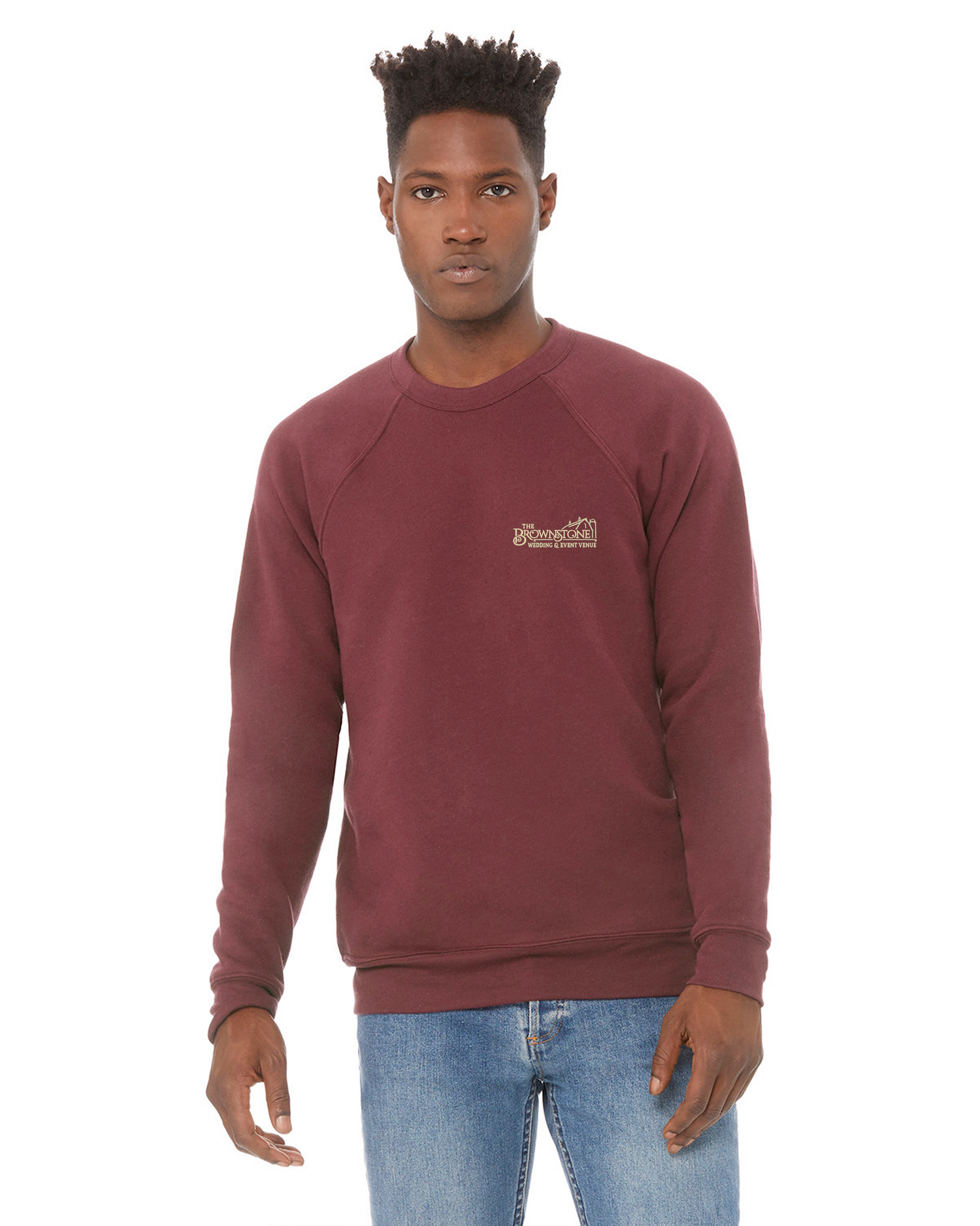 The Brownstone - Bella + Canvas Sponge Fleece Raglan Crewneck Sweatshirt - 3901