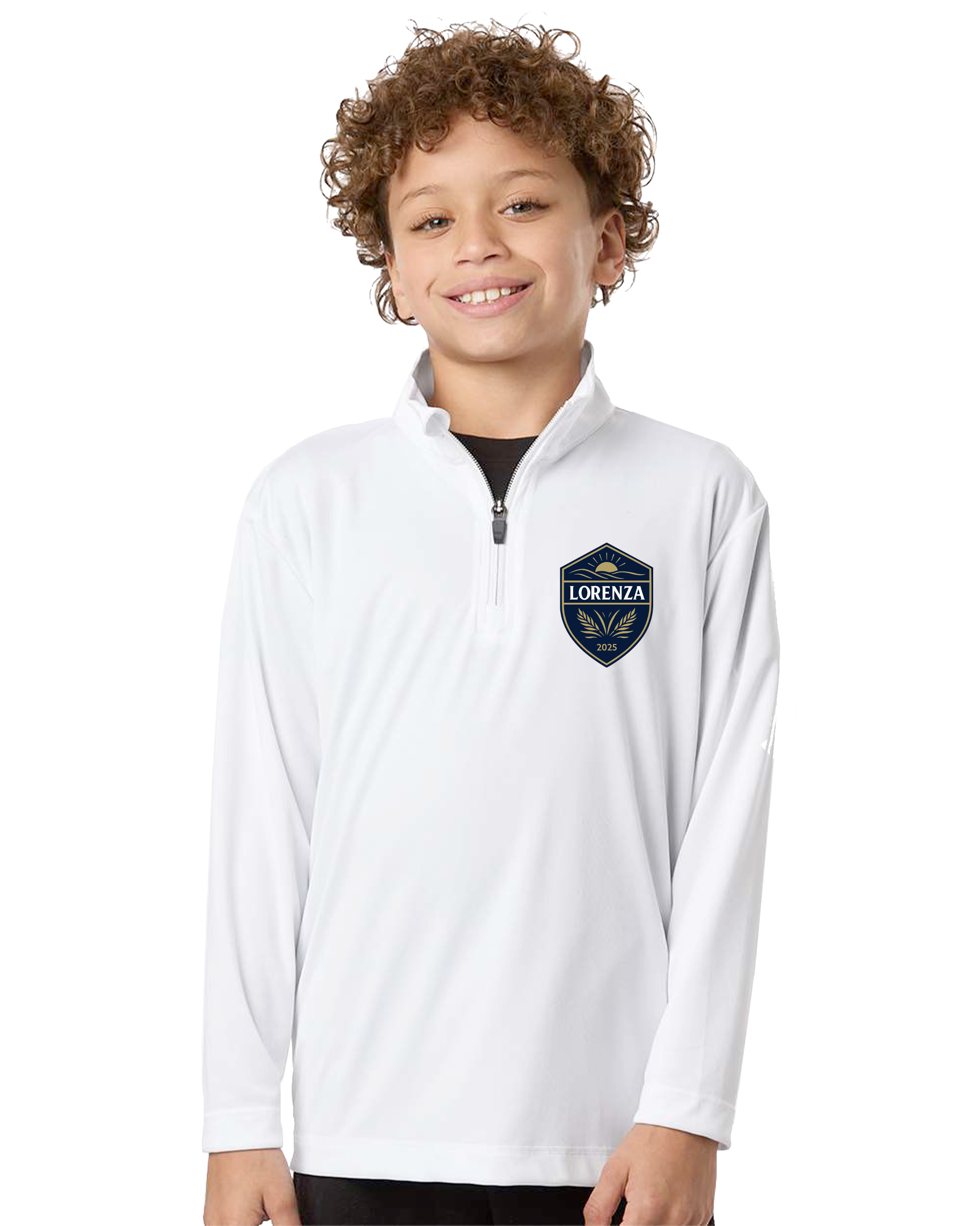 Lorenza Soccer - AllPro Youth Pro-Lock Performance Quarter-Zip Pullover - 41870Y