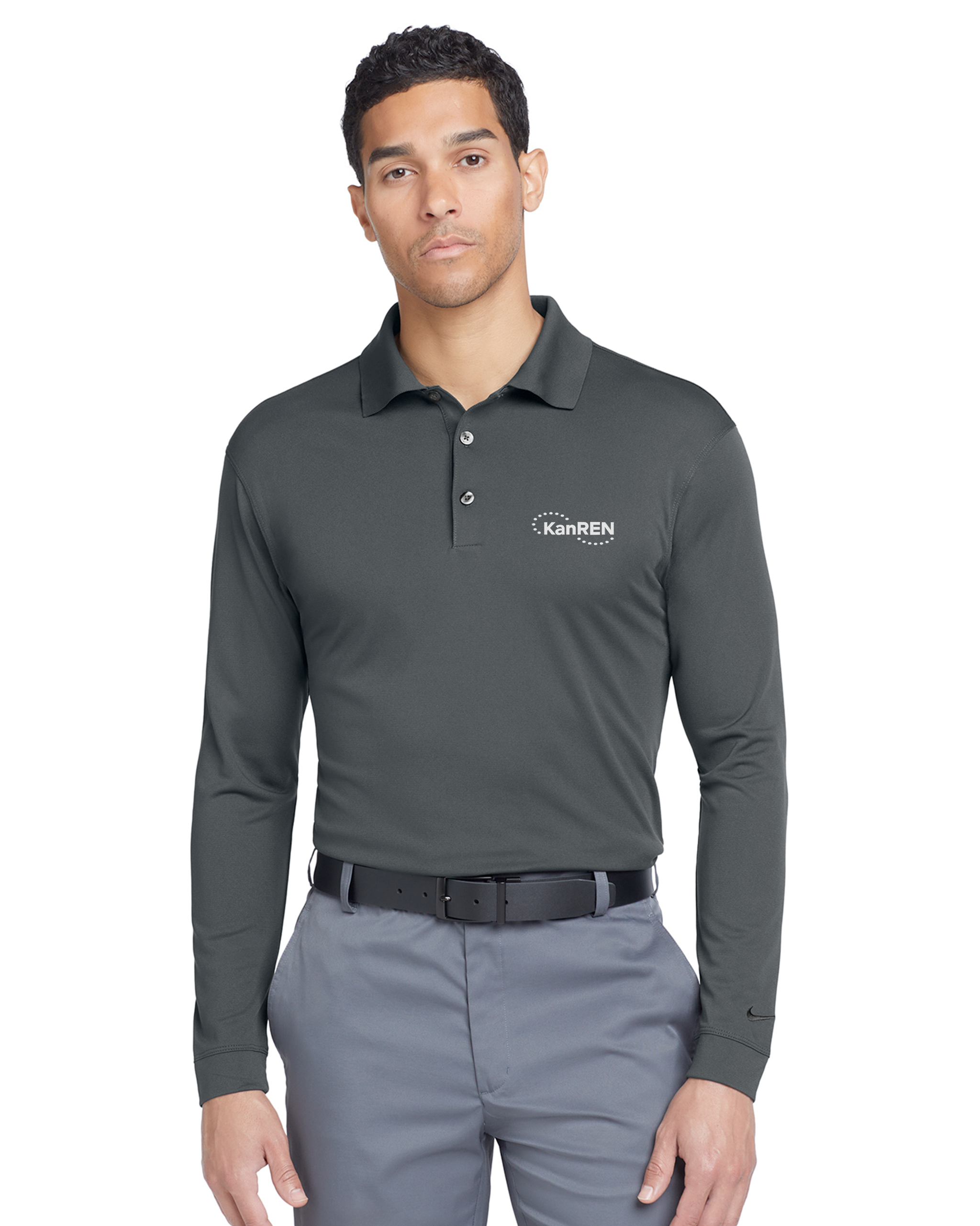 KanRen - Nike Long Sleeve Dri-FIT Stretch Tech Polo - 466364