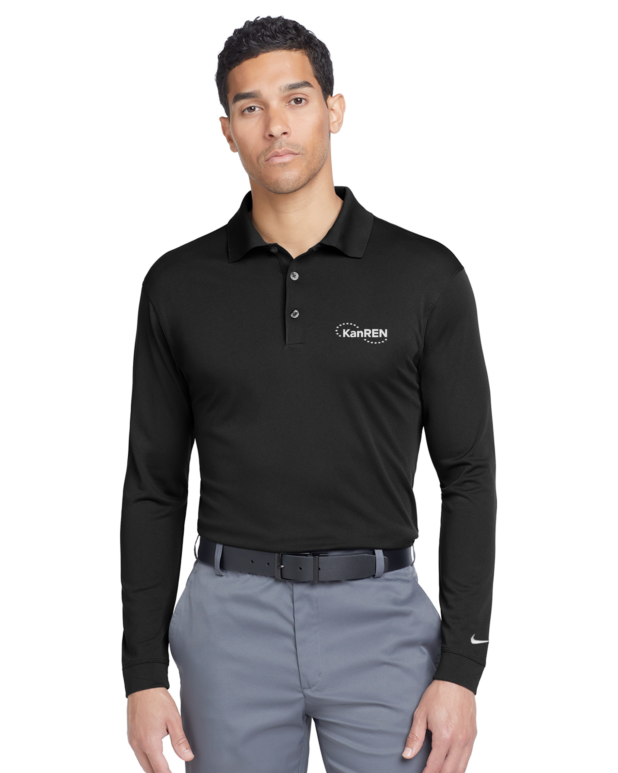 KanRen - Nike Long Sleeve Dri-FIT Stretch Tech Polo - 466364