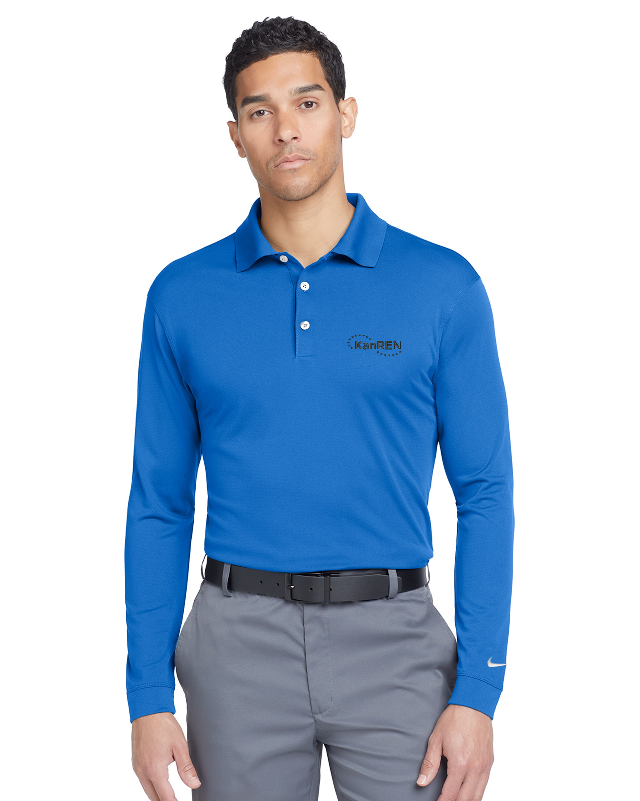 KanRen - Nike Long Sleeve Dri-FIT Stretch Tech Polo - 466364