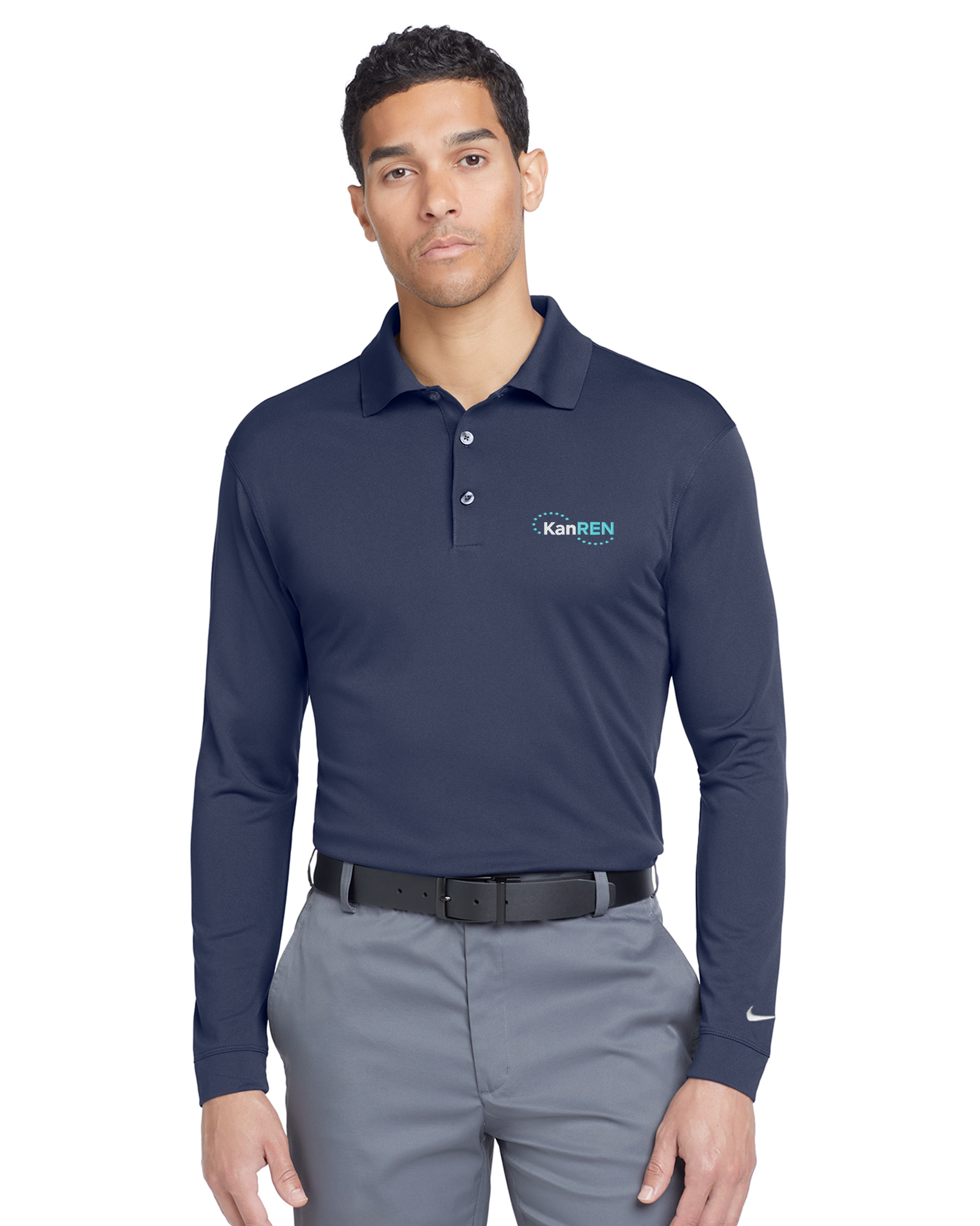 KanRen - Nike Long Sleeve Dri-FIT Stretch Tech Polo - 466364