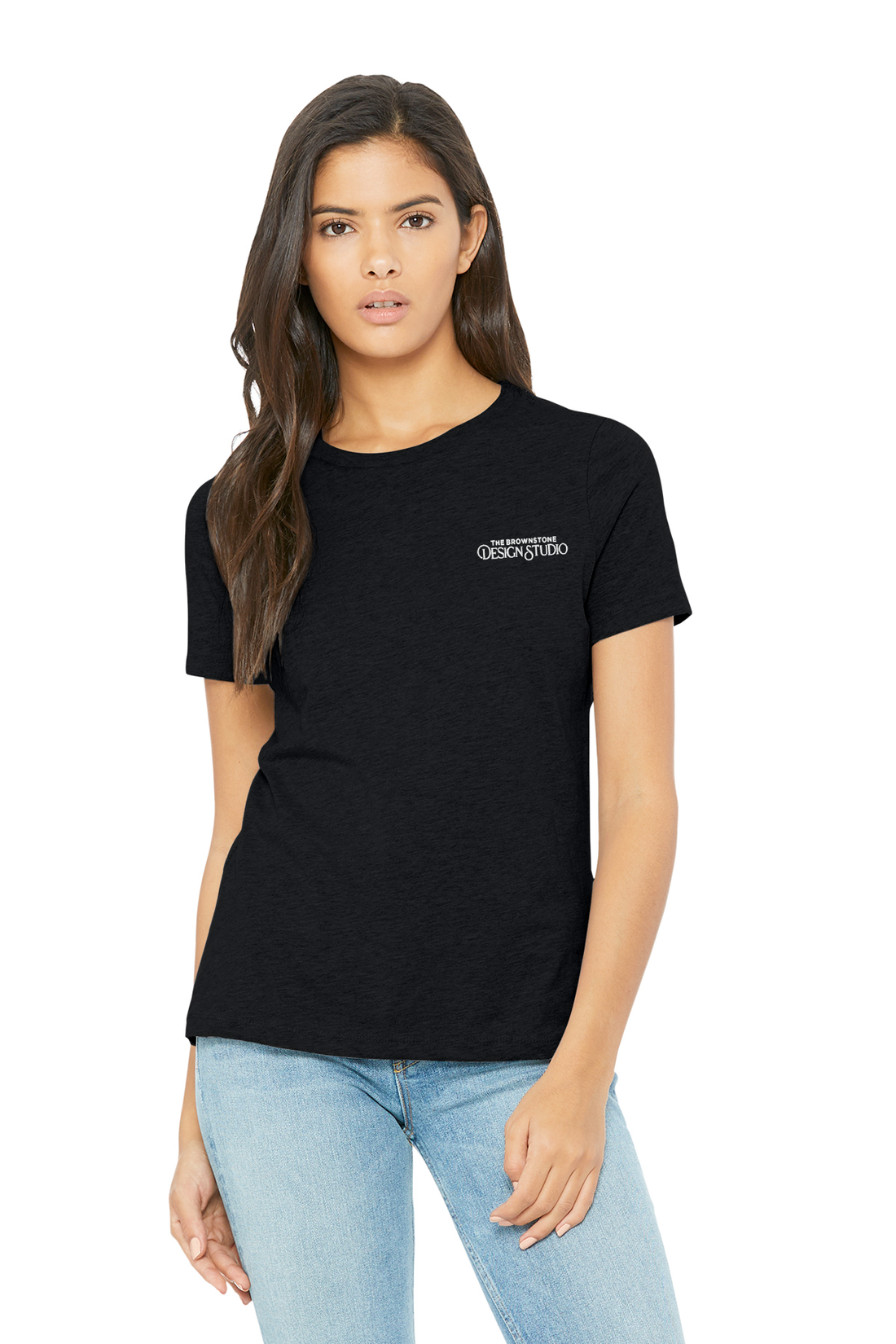 The Brownstone Design Studio - Bella + Canvas Women’s Relaxed Fit Heather CVC Tee - 6400CVC