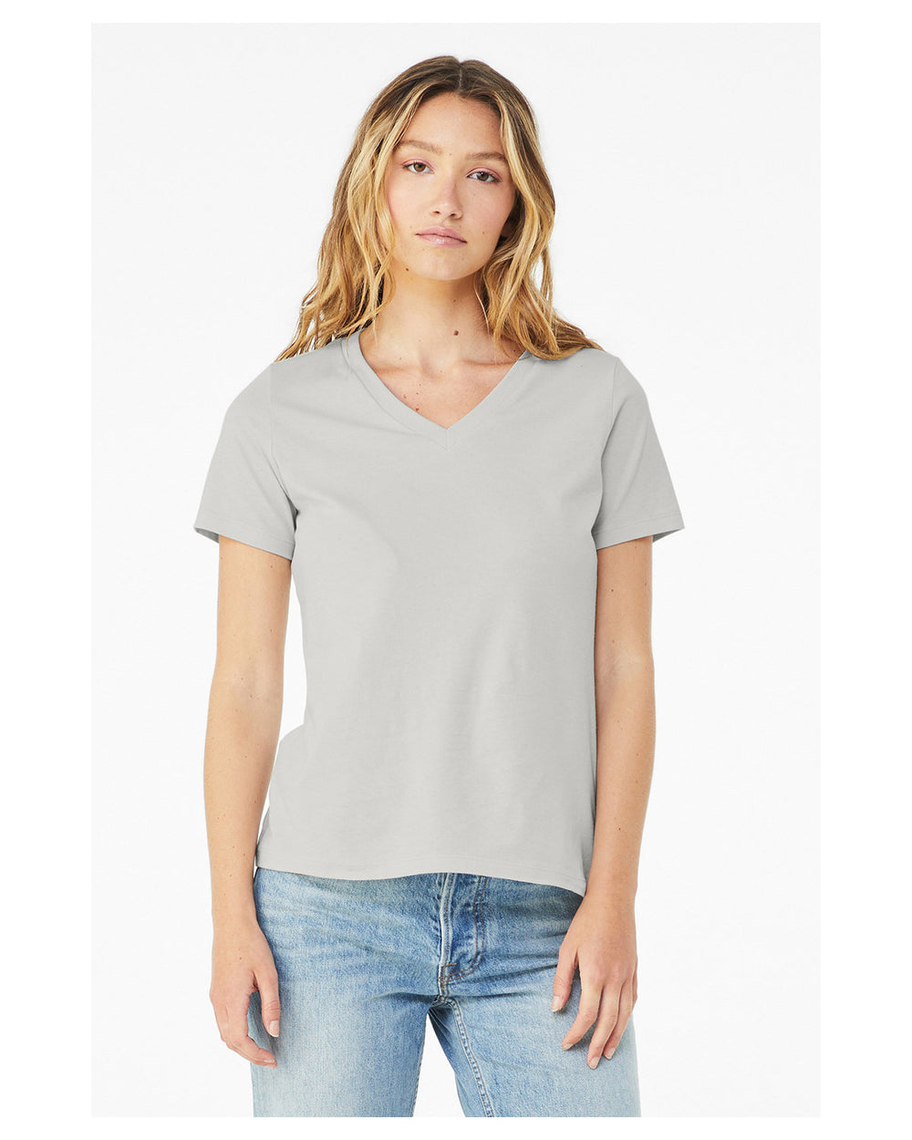 Bella + Canvas - Ladies Relaxed Jersey V-Neck T-Shirt - 6405