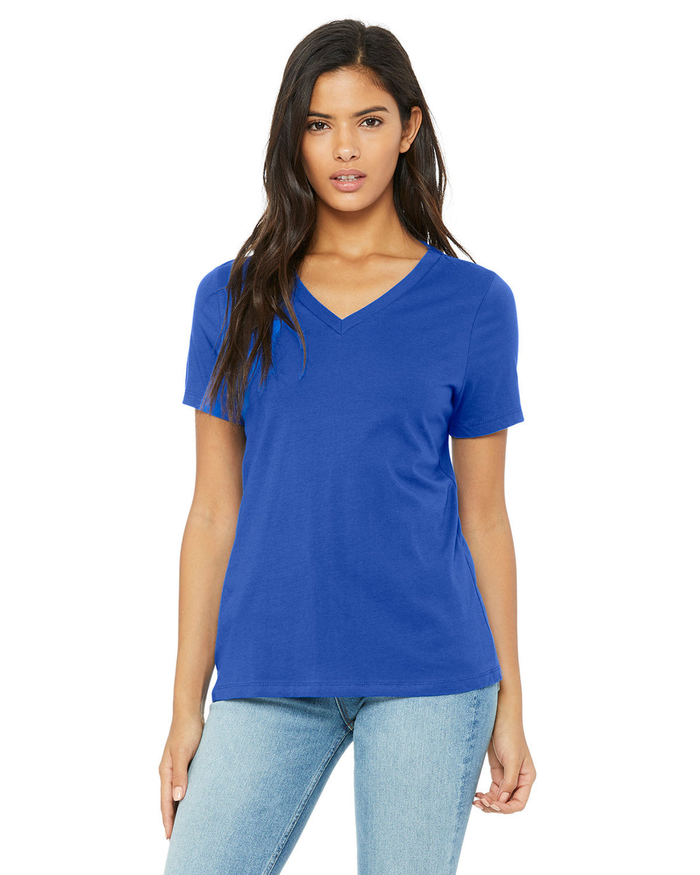 Bella + Canvas - Ladies Relaxed Jersey V-Neck T-Shirt - 6405