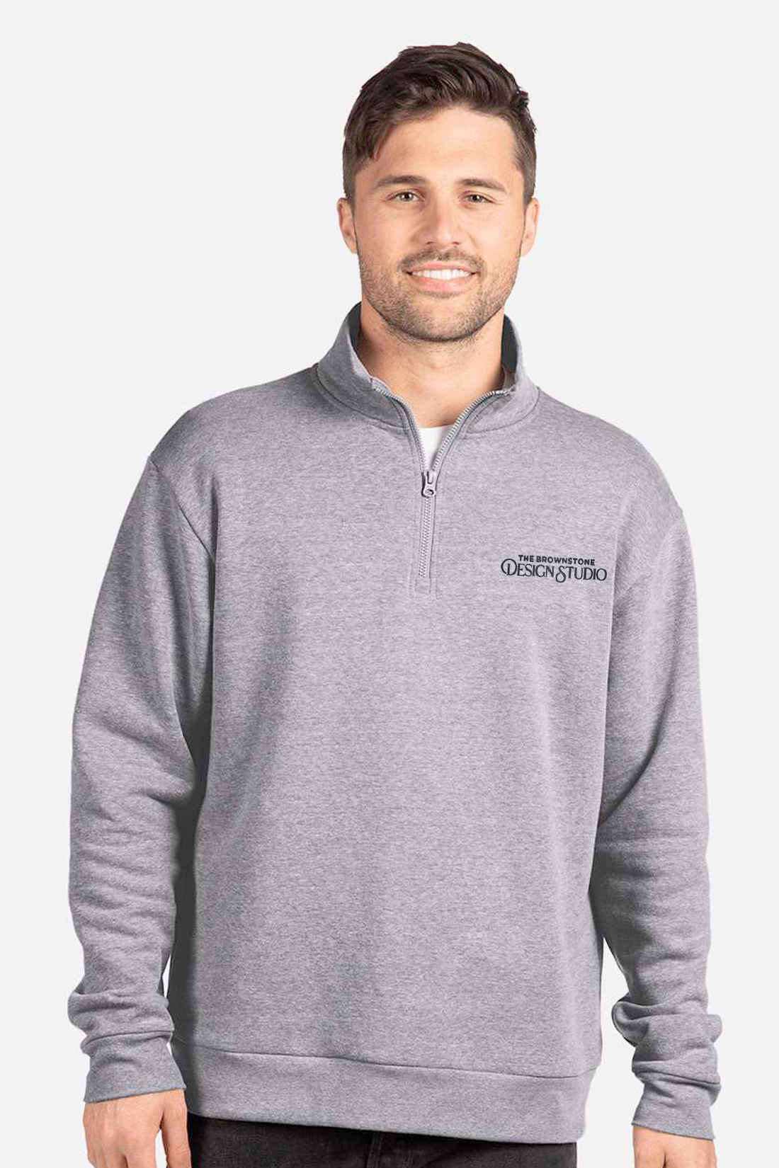 The Brownstone Design Studio - Next Level Fleece Quarter-Zip Pullover - 9643