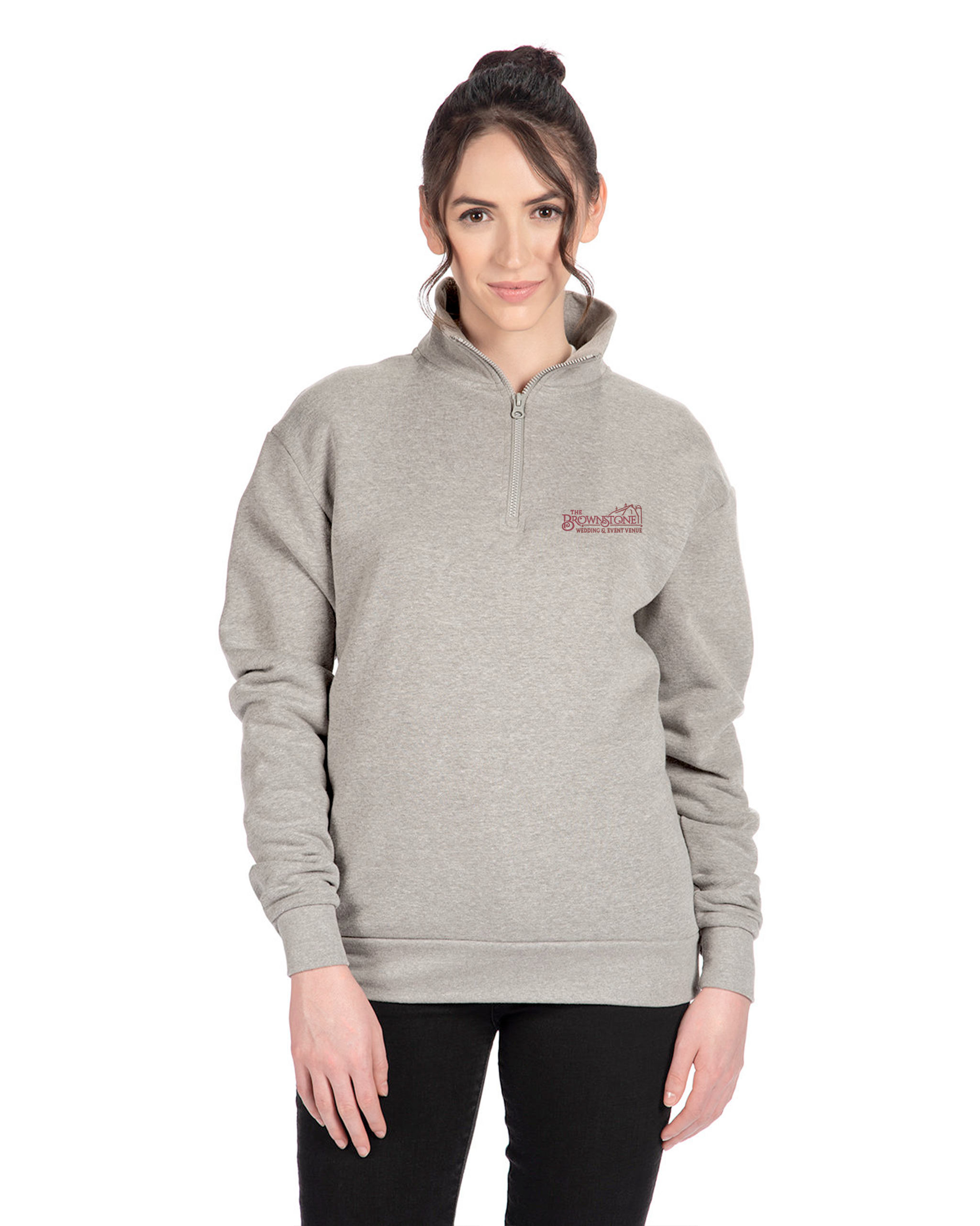 The Brownstone - Next Level Fleece Quarter-Zip Pullover - 9643