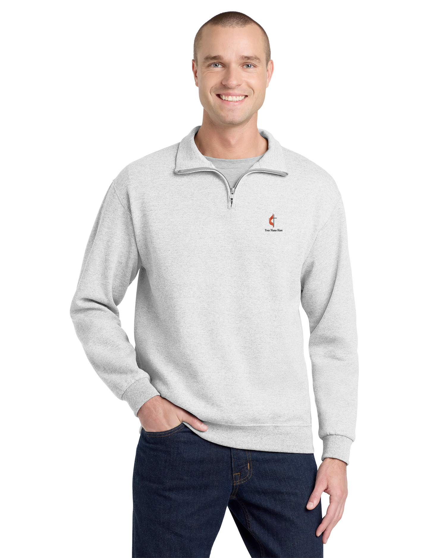 Great Plains UMC - Jerzees NuBlend 1/4-Zip Cadet Collar Sweatshirt - 995M