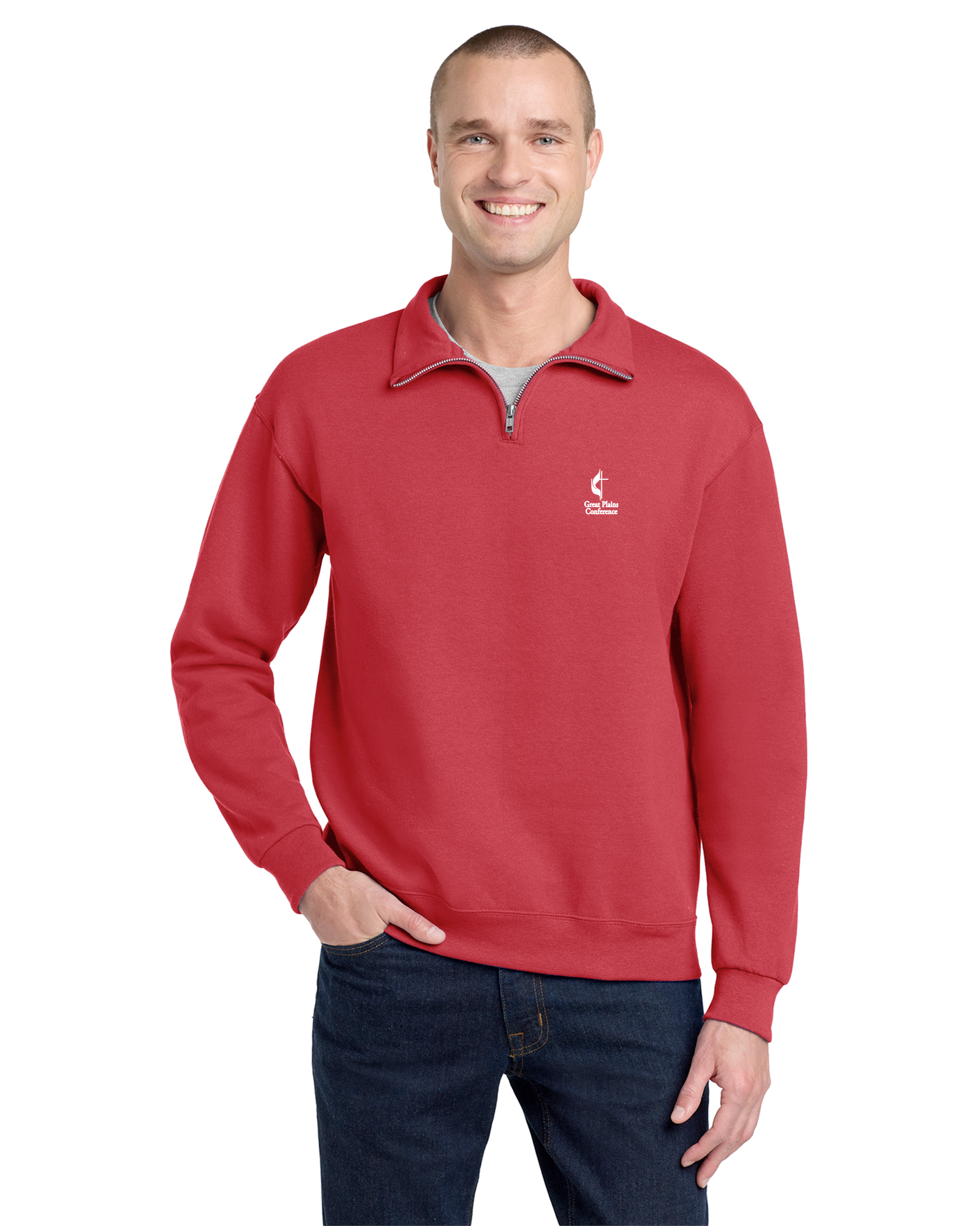 Great Plains UMC - Jerzees NuBlend 1/4-Zip Cadet Collar Sweatshirt - 995M