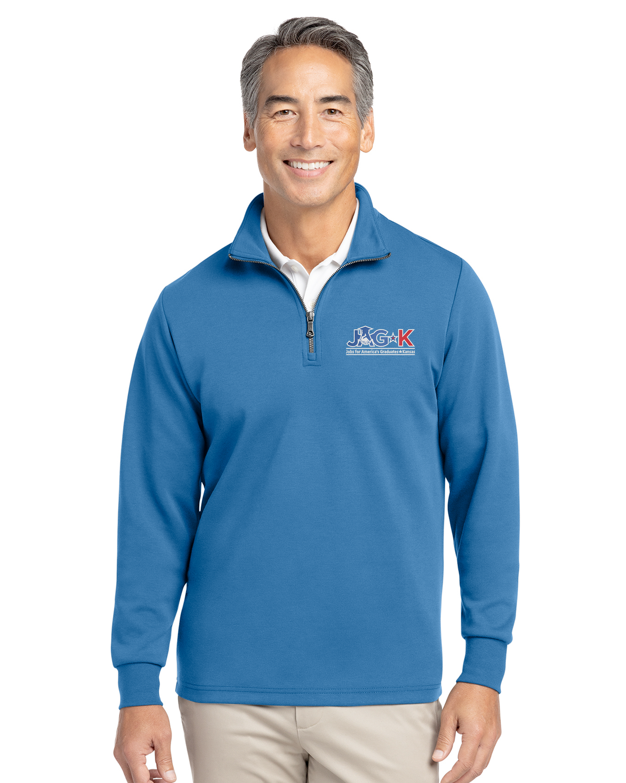 JAG-K - Brooks Brothers Double-Knit 1/4-Zip - BB18206