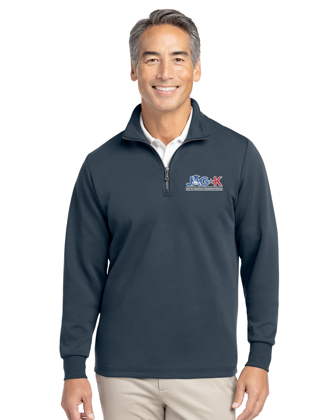 JAG-K - Brooks Brothers Double-Knit 1/4-Zip - BB18206