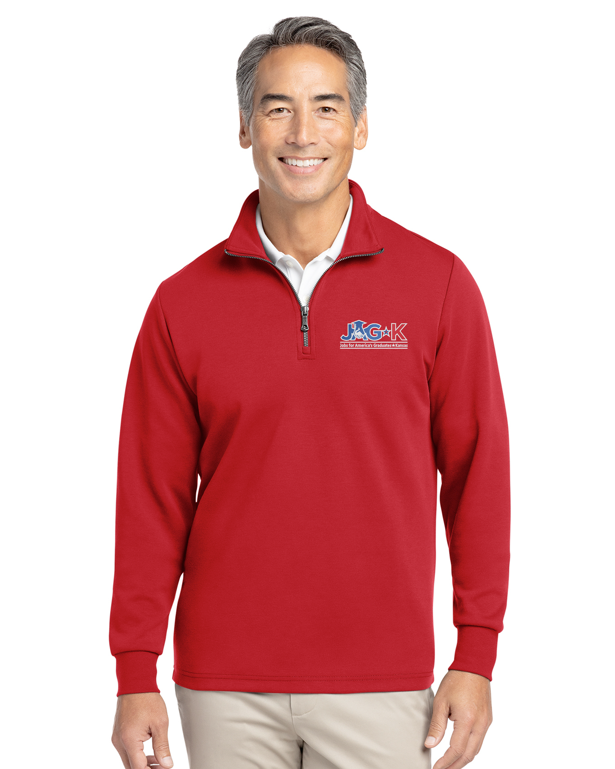 JAG-K - Brooks Brothers Double-Knit 1/4-Zip - BB18206