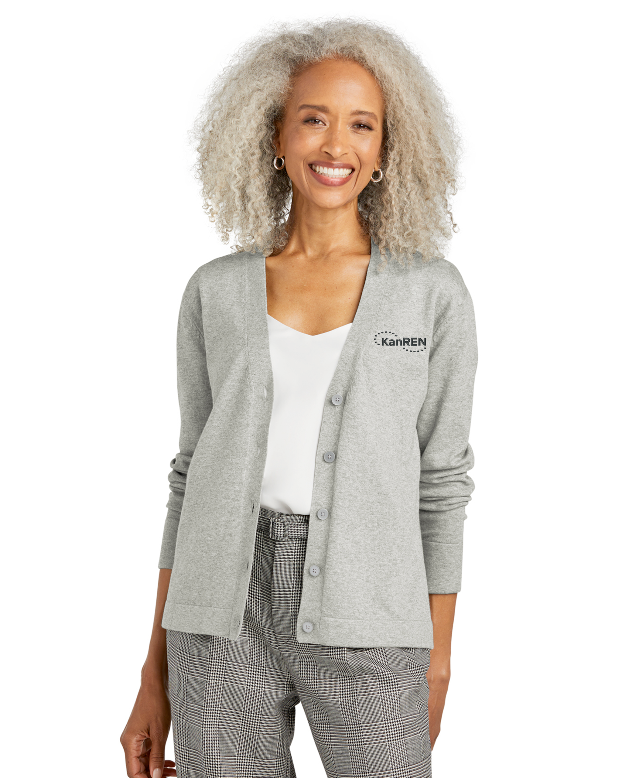 KanRen - Brooks Brothers Women’s Cotton Stretch Cardigan Sweater - BB18405